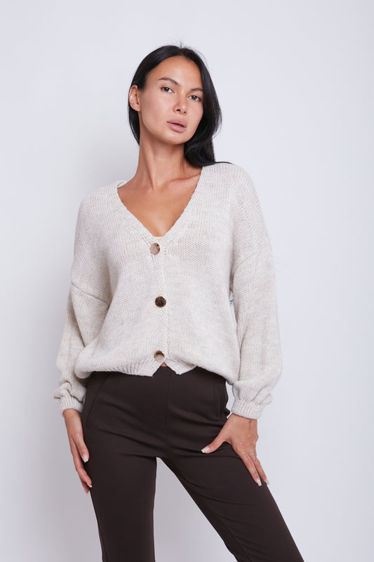 CARDIGAN BOTTONE ORO