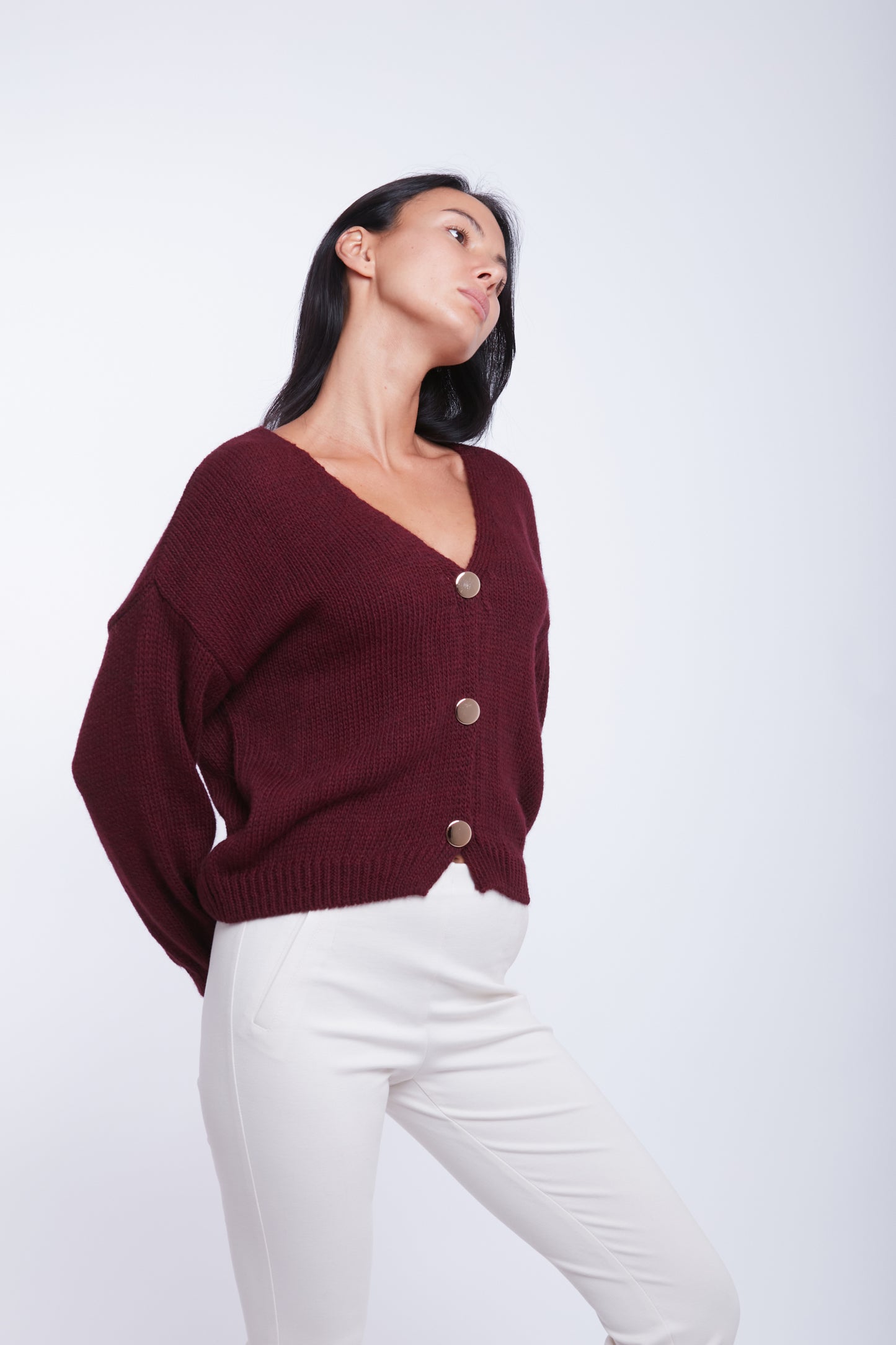 CARDIGAN BOTTONE ORO