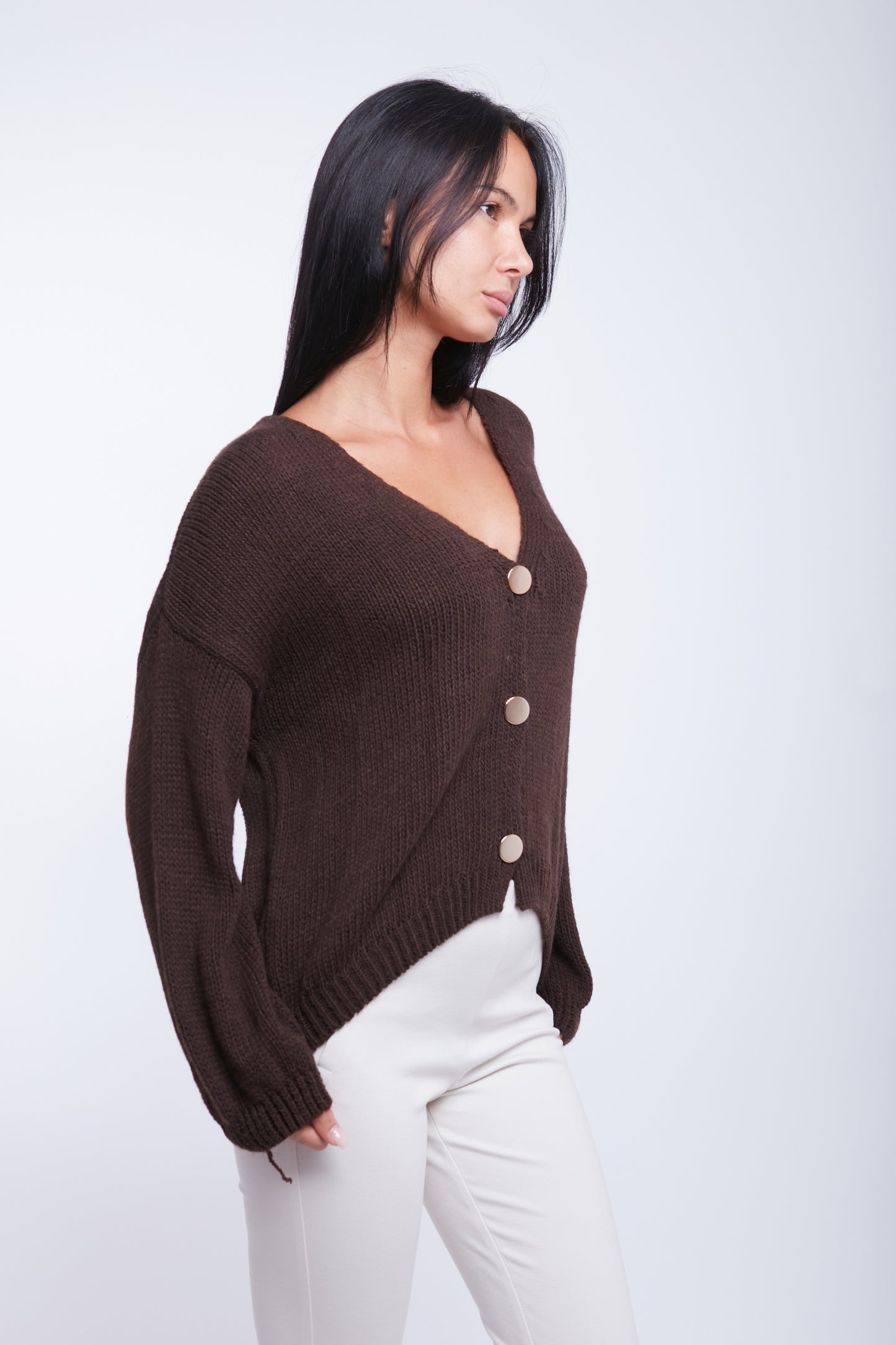 CARDIGAN BOTTONE ORO