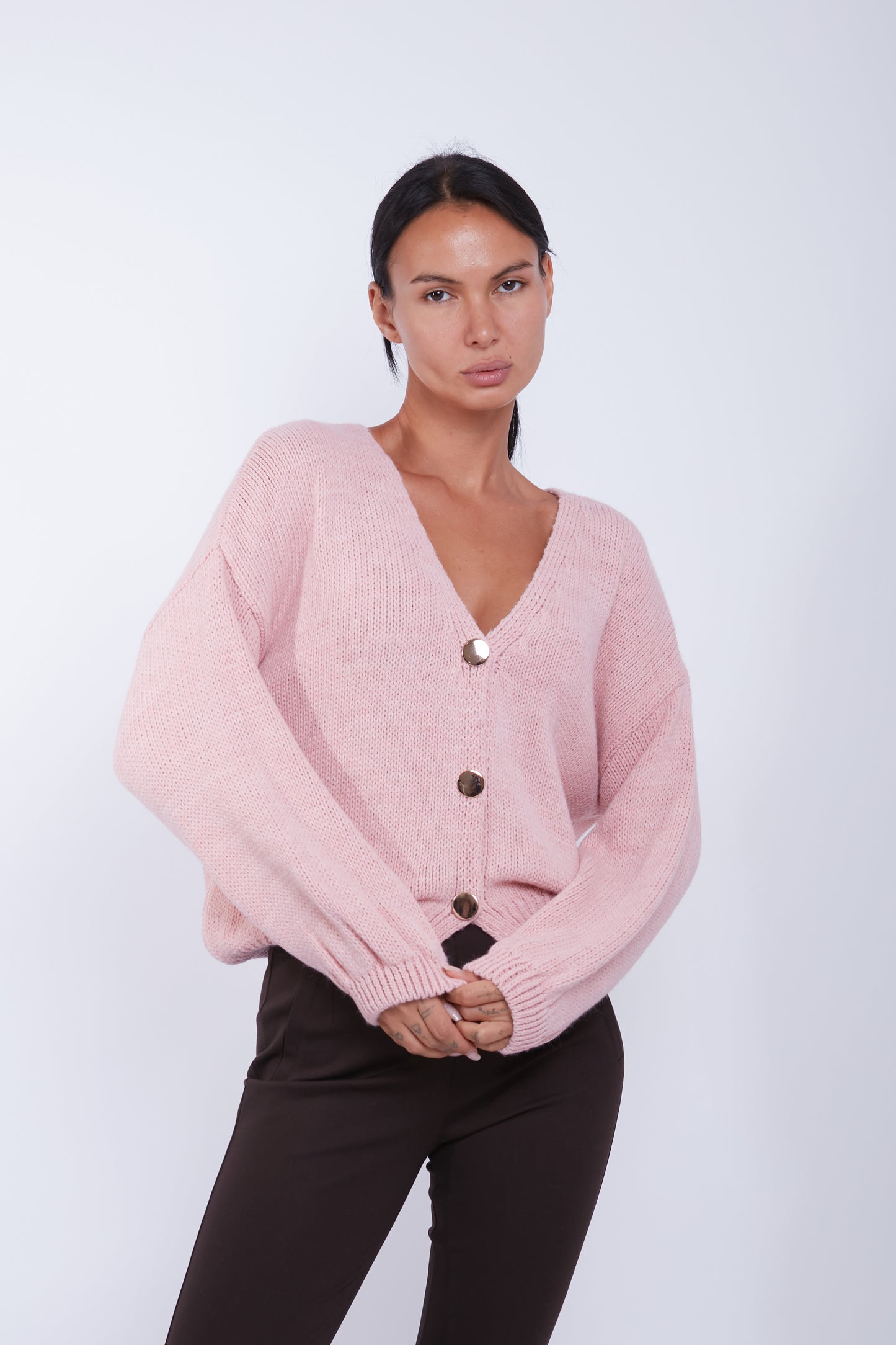 CARDIGAN BOTTONE ORO