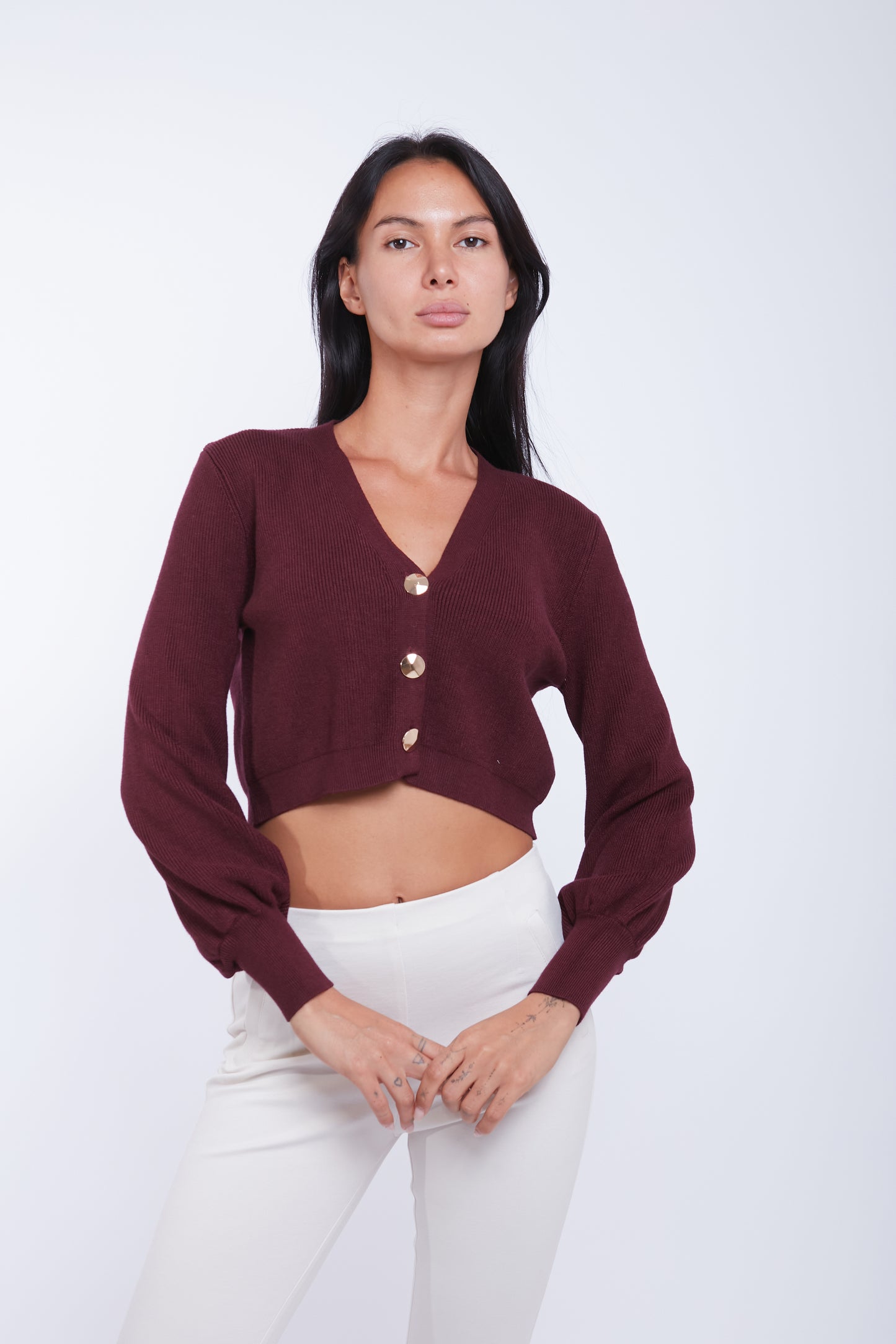 CARDIGAN CORTO BOTTONI