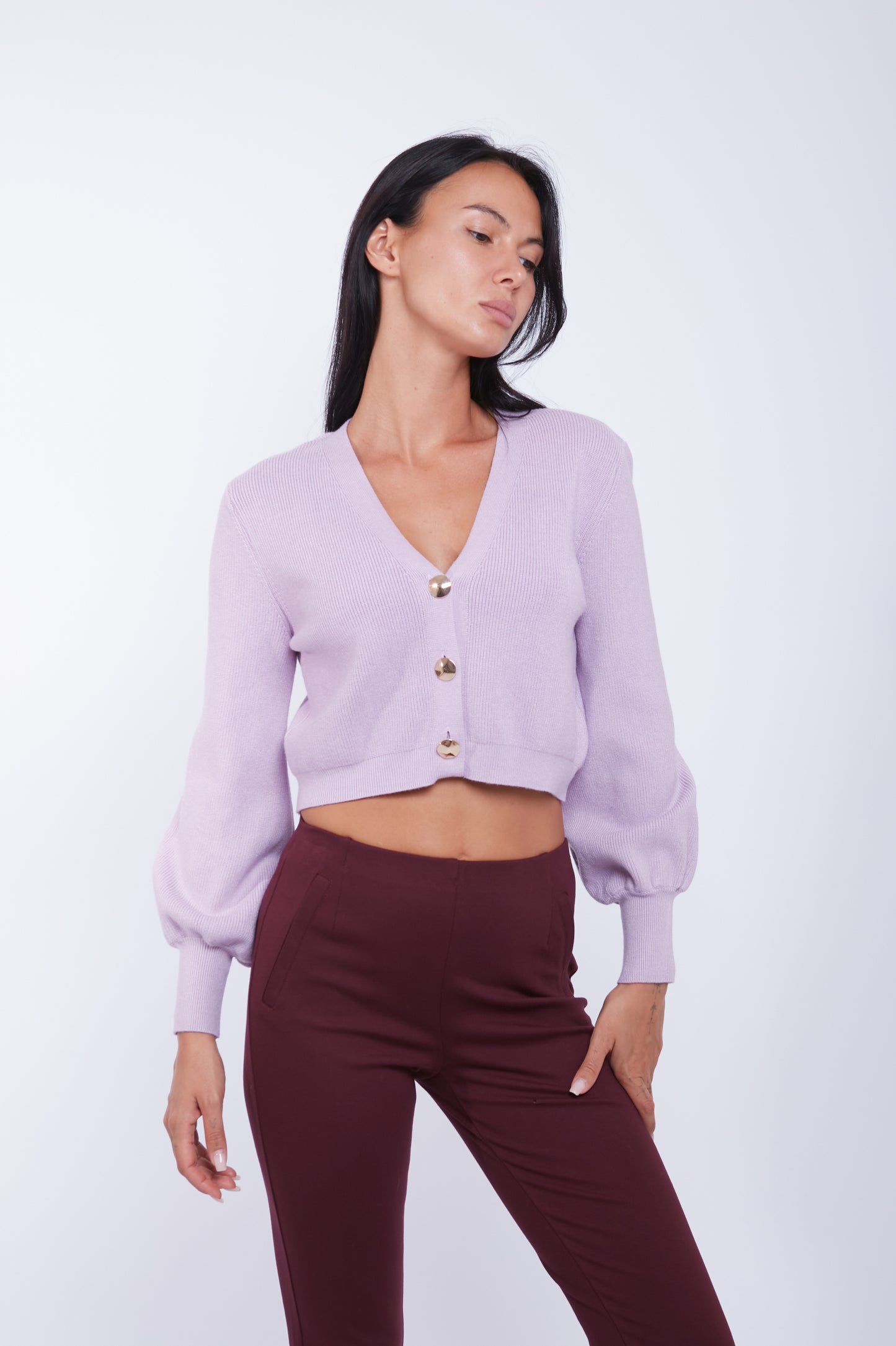 CARDIGAN CORTO BOTTONI