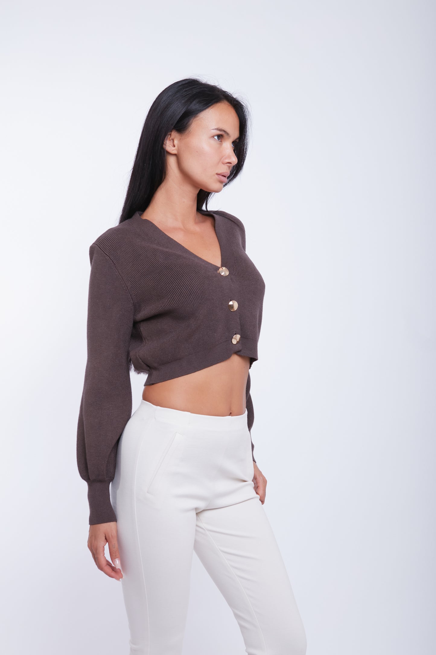 CARDIGAN CORTO BOTTONI