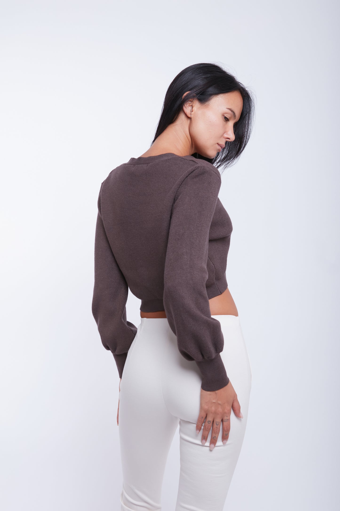 CARDIGAN CORTO BOTTONI