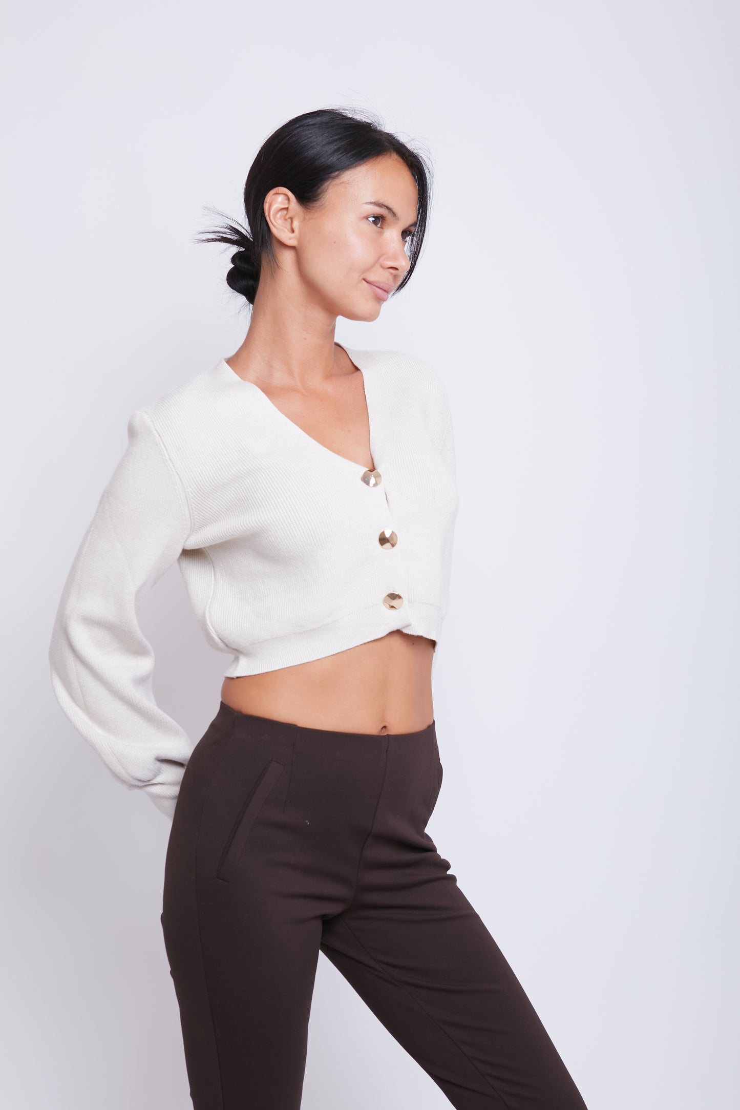 CARDIGAN CORTO BOTTONI