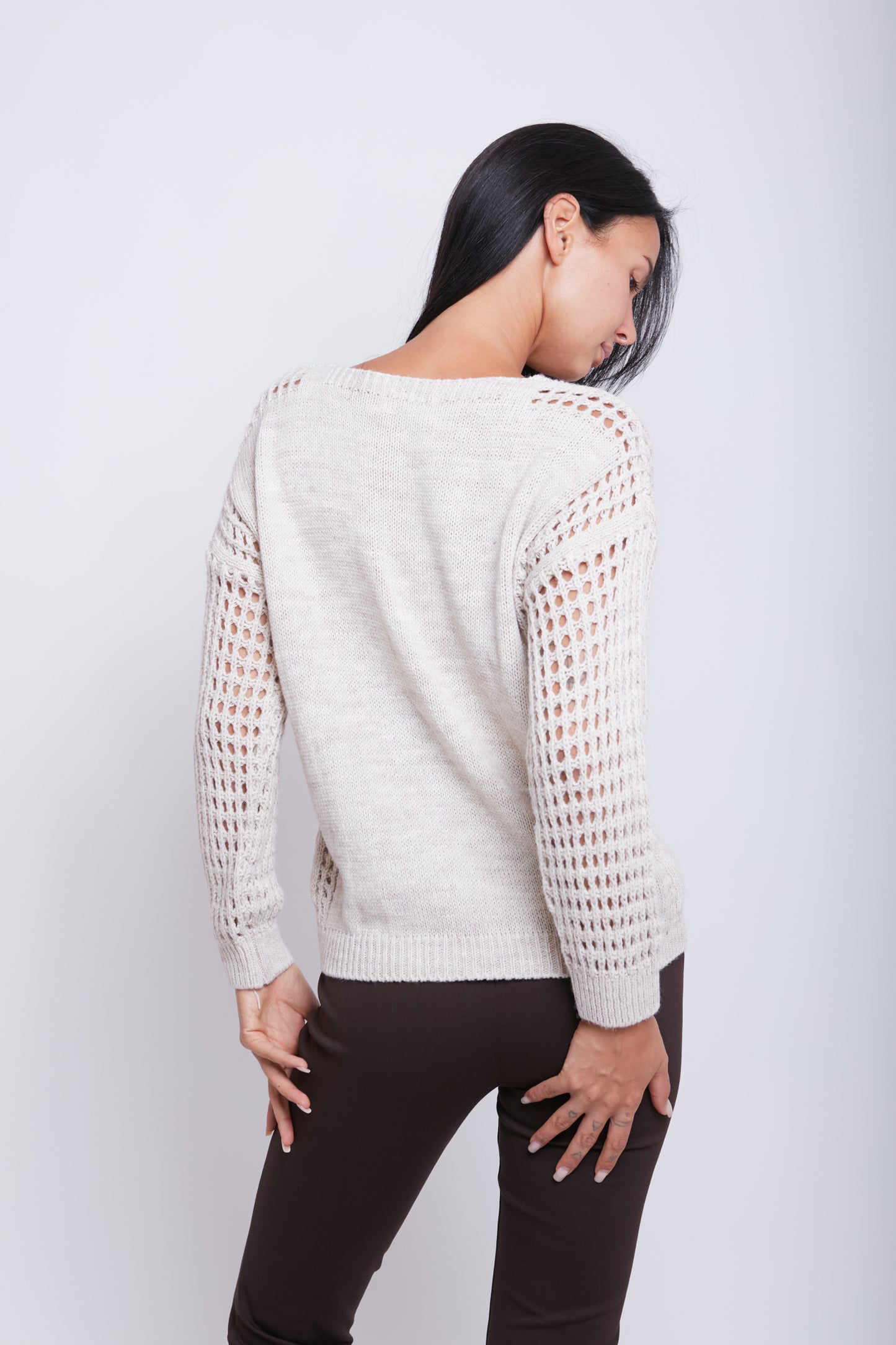 MAGLIA MANICA TRAFORATA