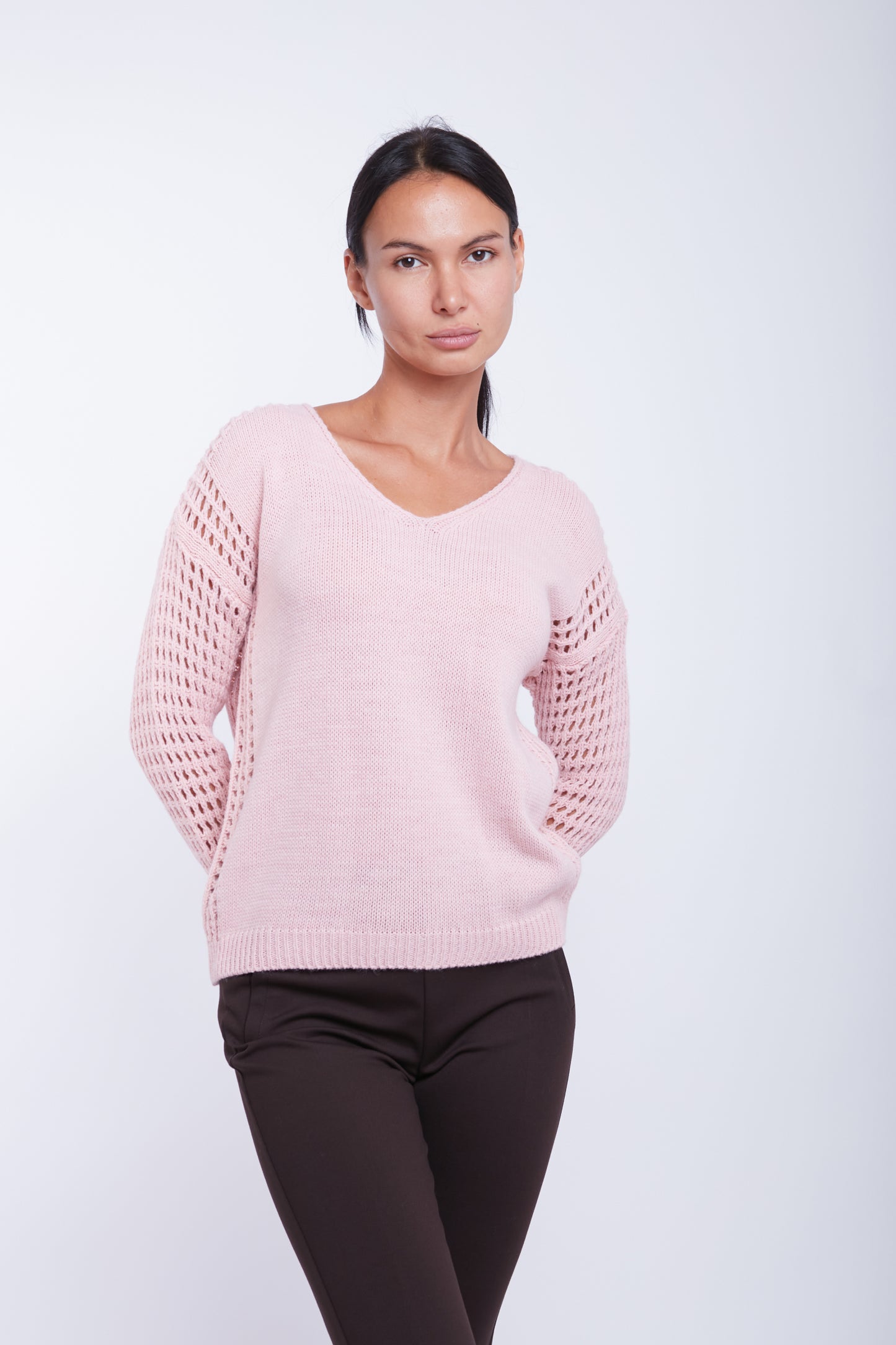 MAGLIA MANICA TRAFORATA