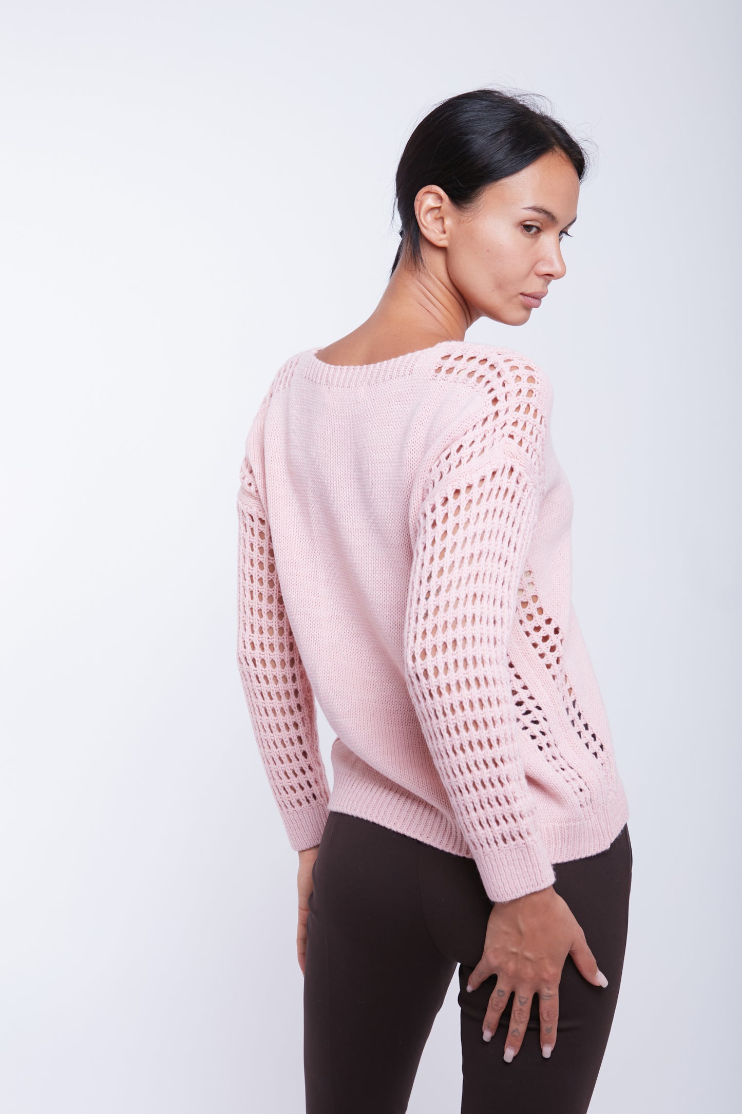 MAGLIA MANICA TRAFORATA