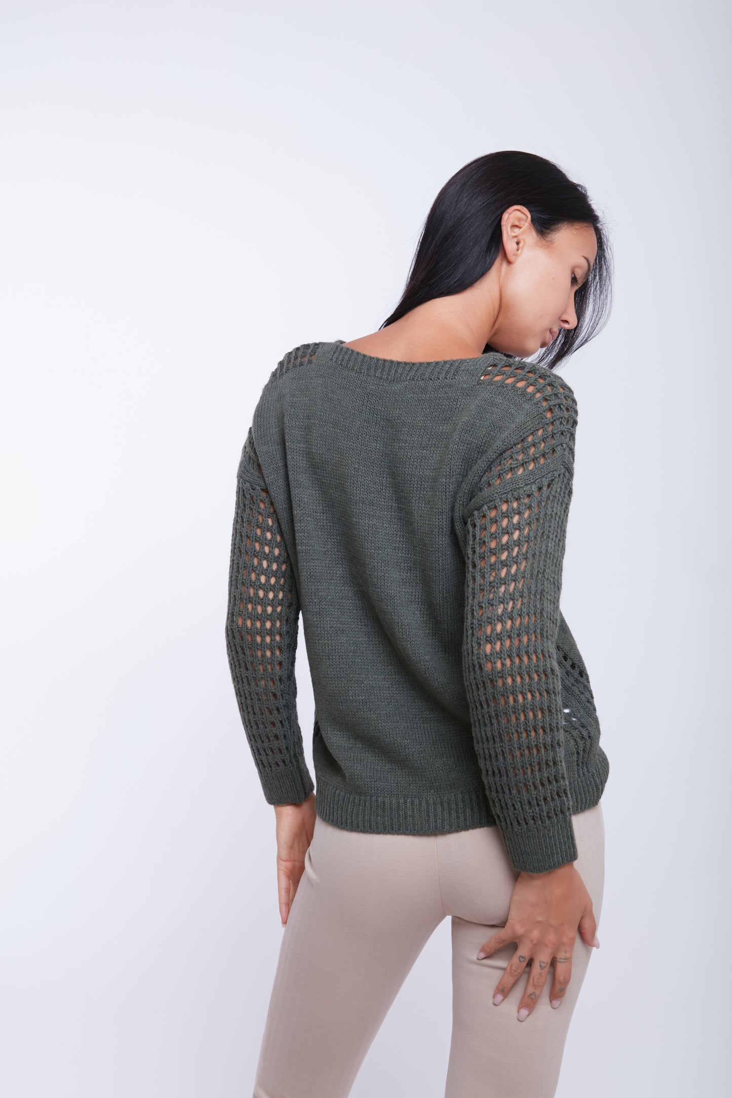 MAGLIA MANICA TRAFORATA