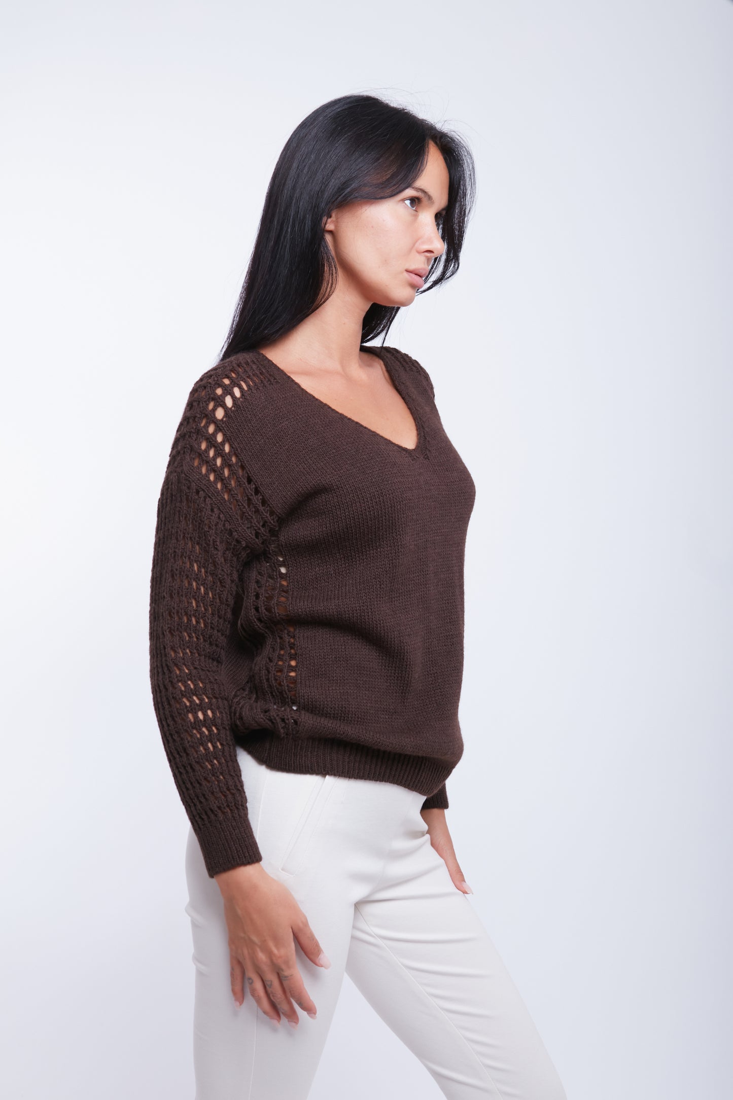 MAGLIA MANICA TRAFORATA