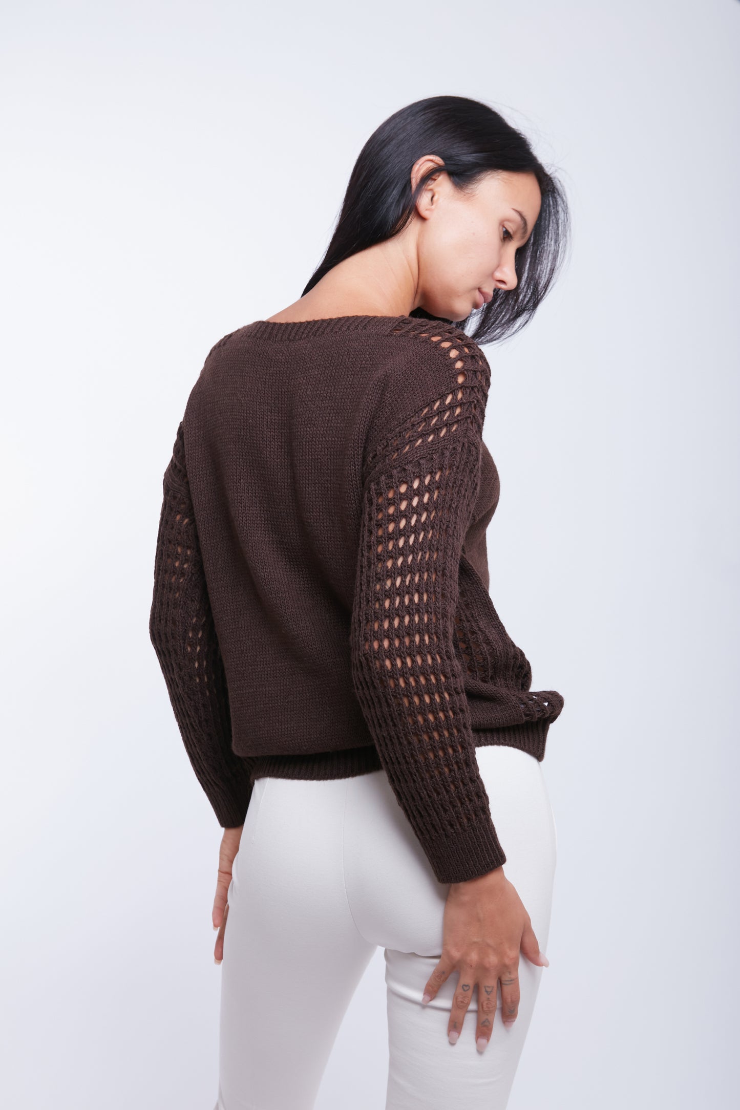 MAGLIA MANICA TRAFORATA