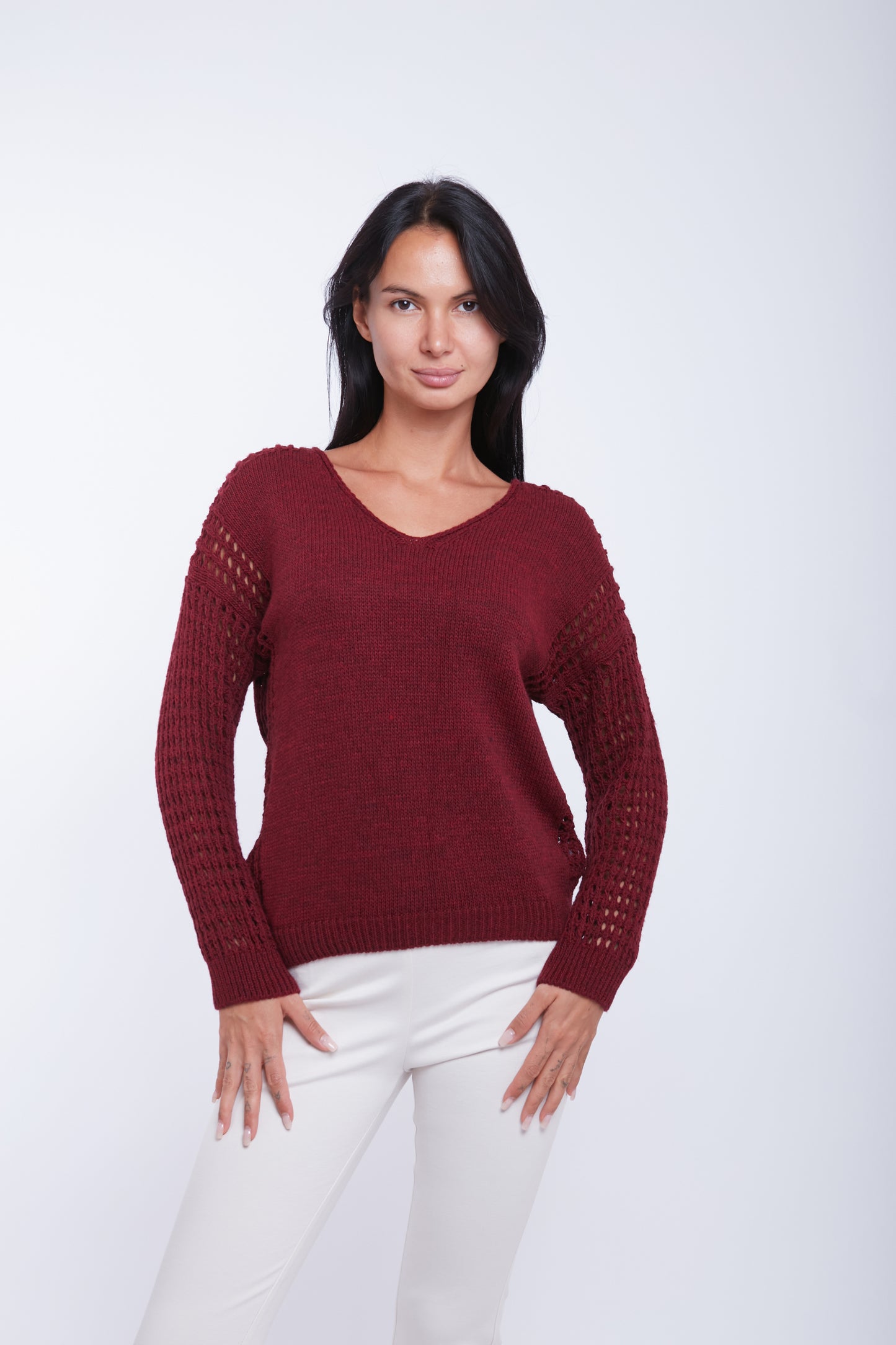 MAGLIA MANICA TRAFORATA