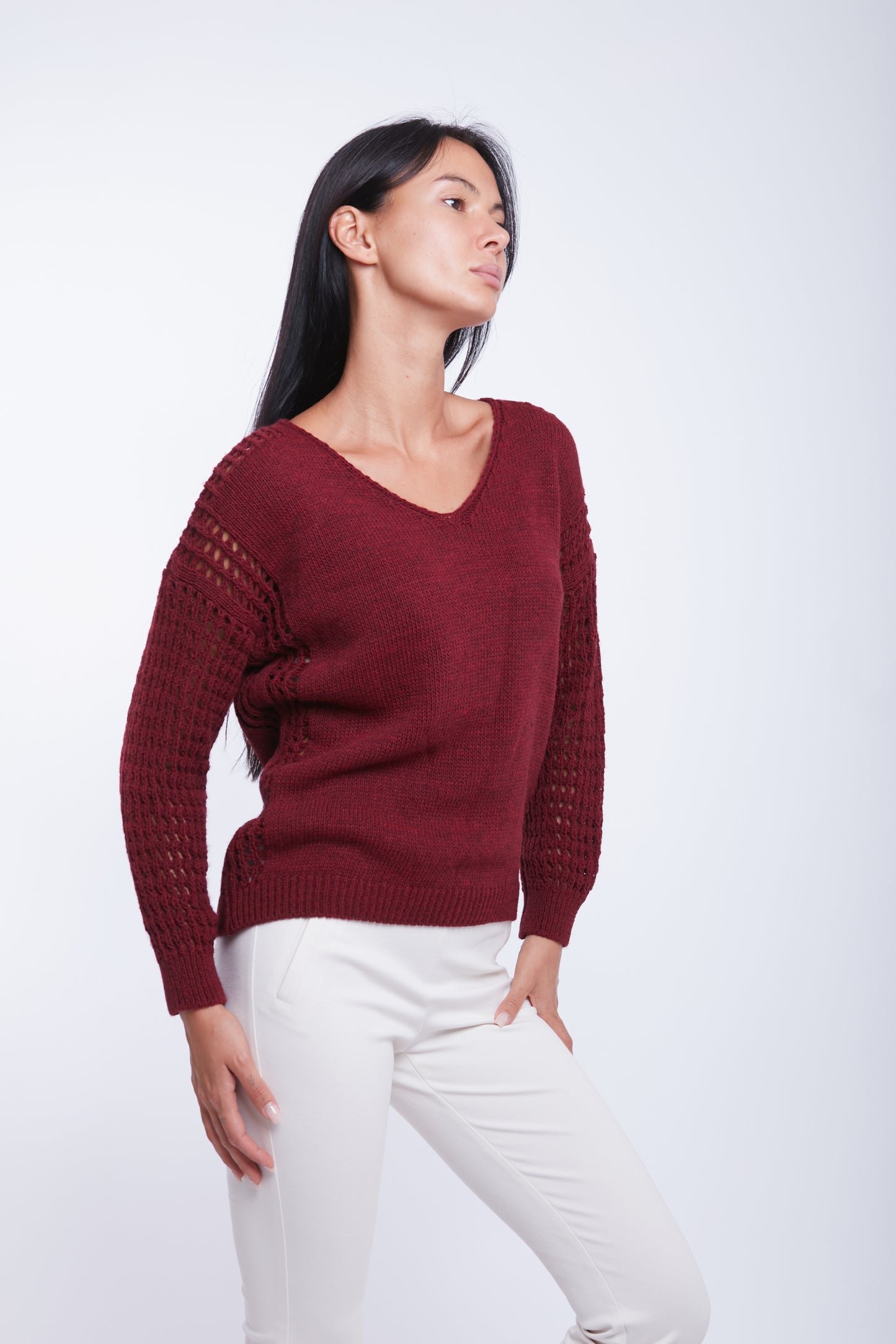 MAGLIA MANICA TRAFORATA