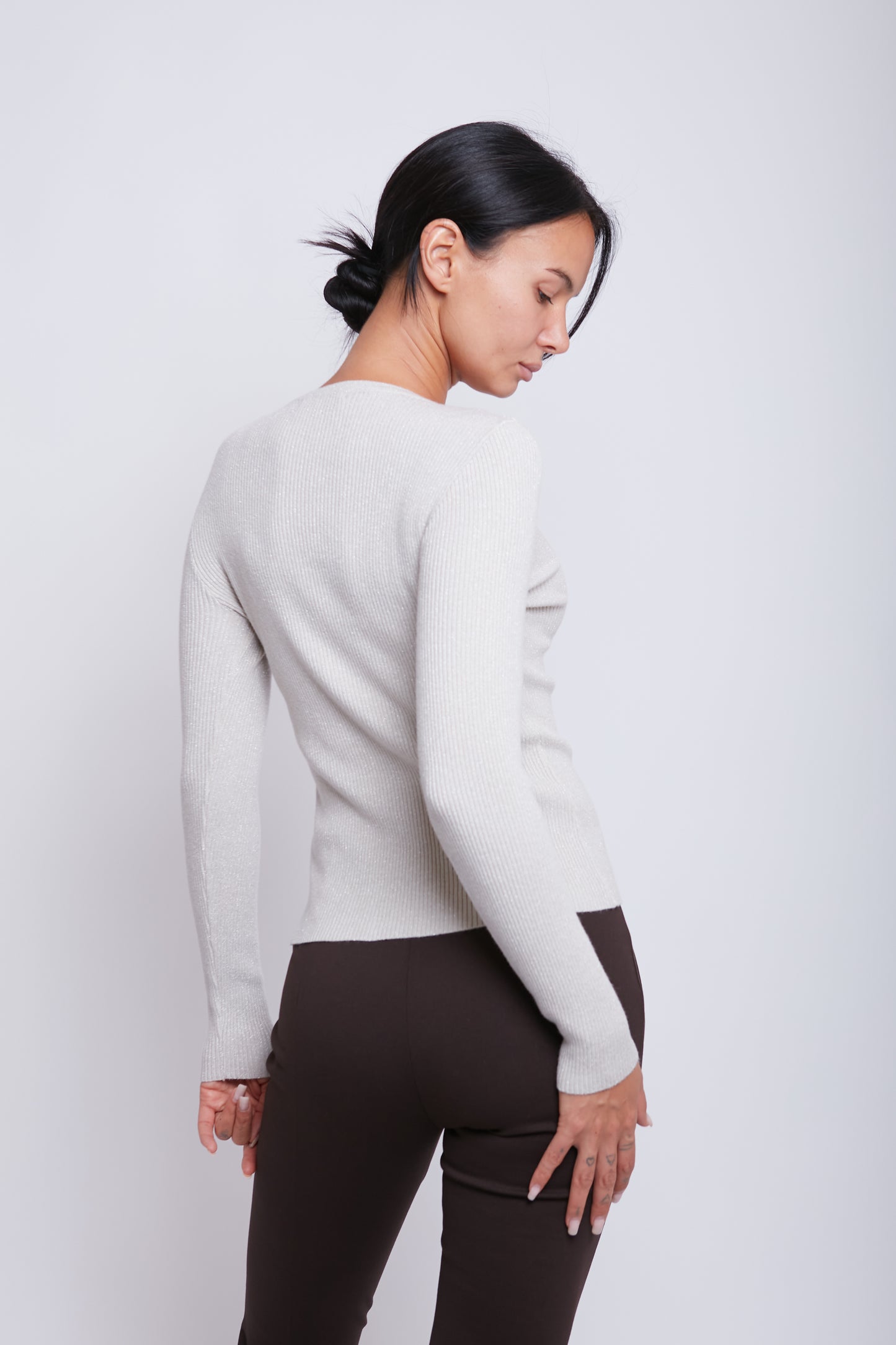 MAGLIA BOTTONCINI LUREX