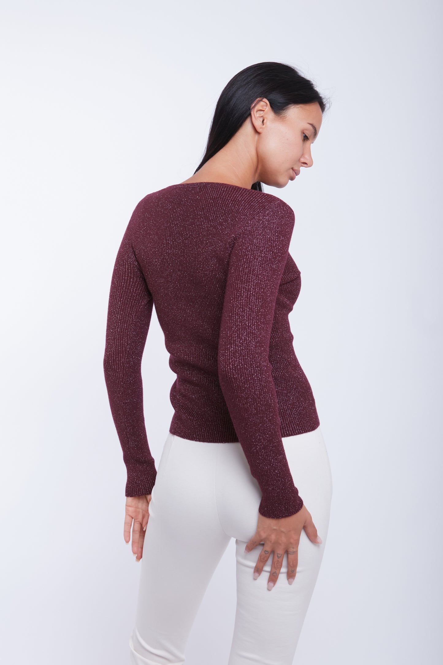 MAGLIA BOTTONCINI LUREX