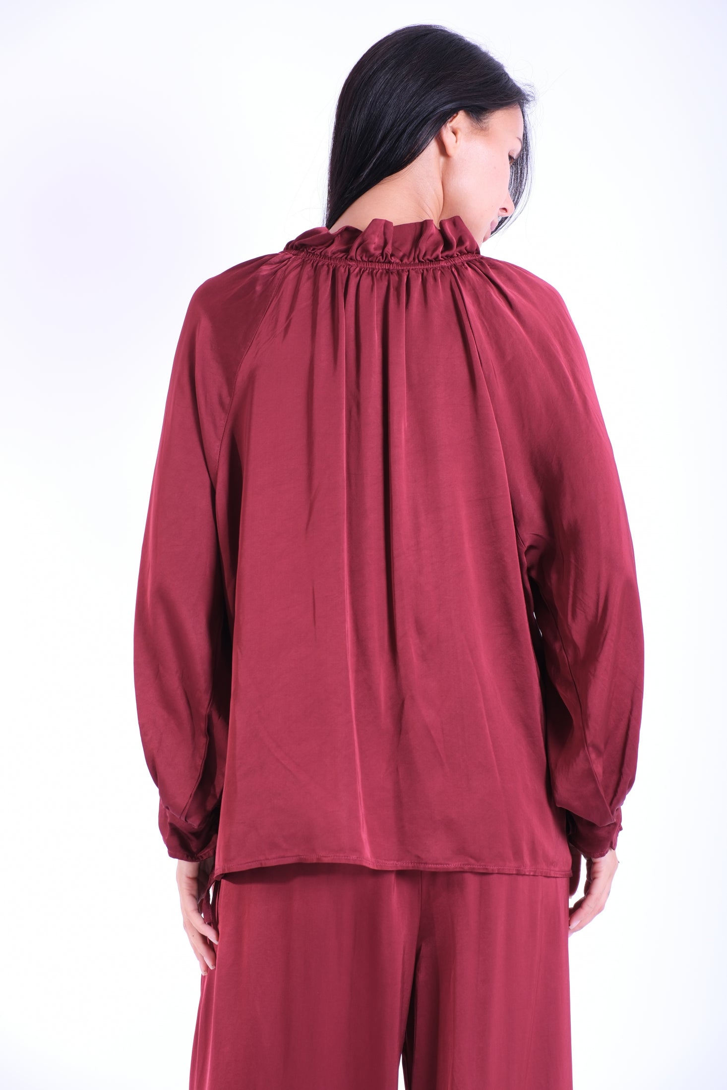 BLUSA COLLO ROUCHES