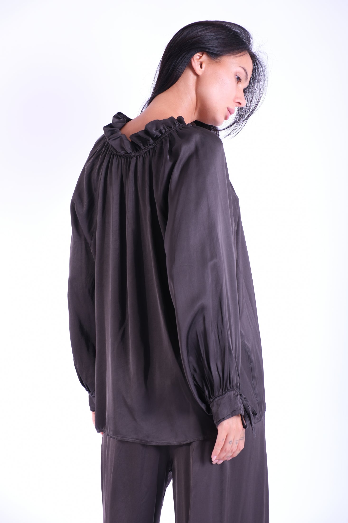 BLUSA COLLO ROUCHES