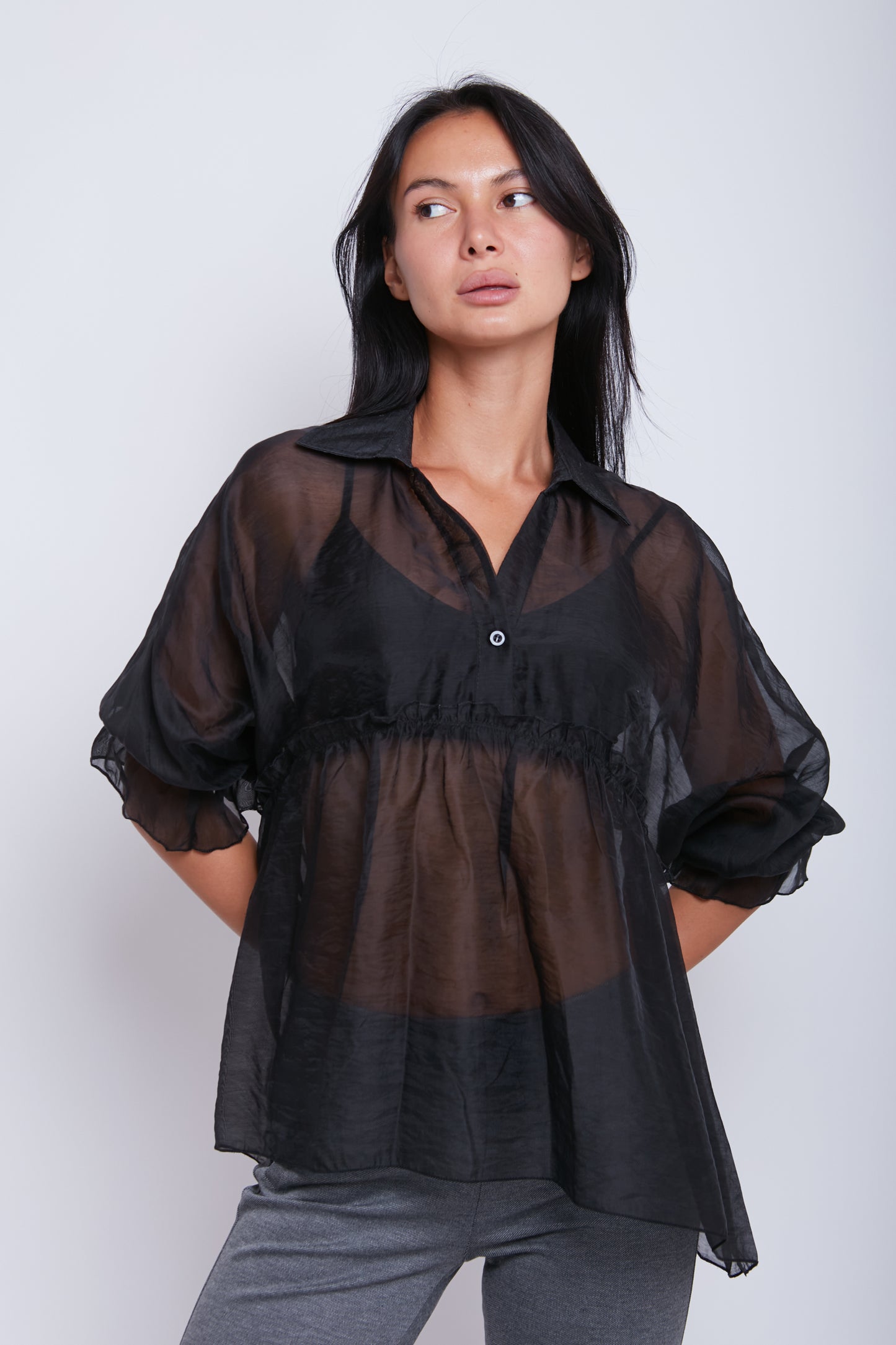 BLUSA COLLO CAMICIA