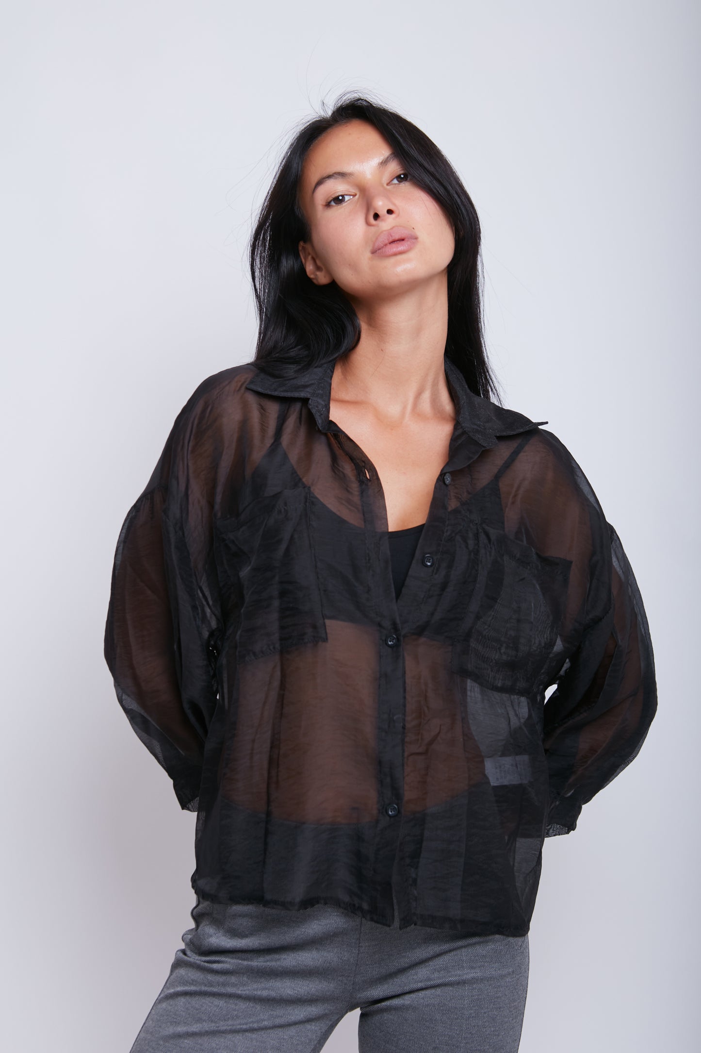 CAMICIA DOPPIA TASCA TENCEL