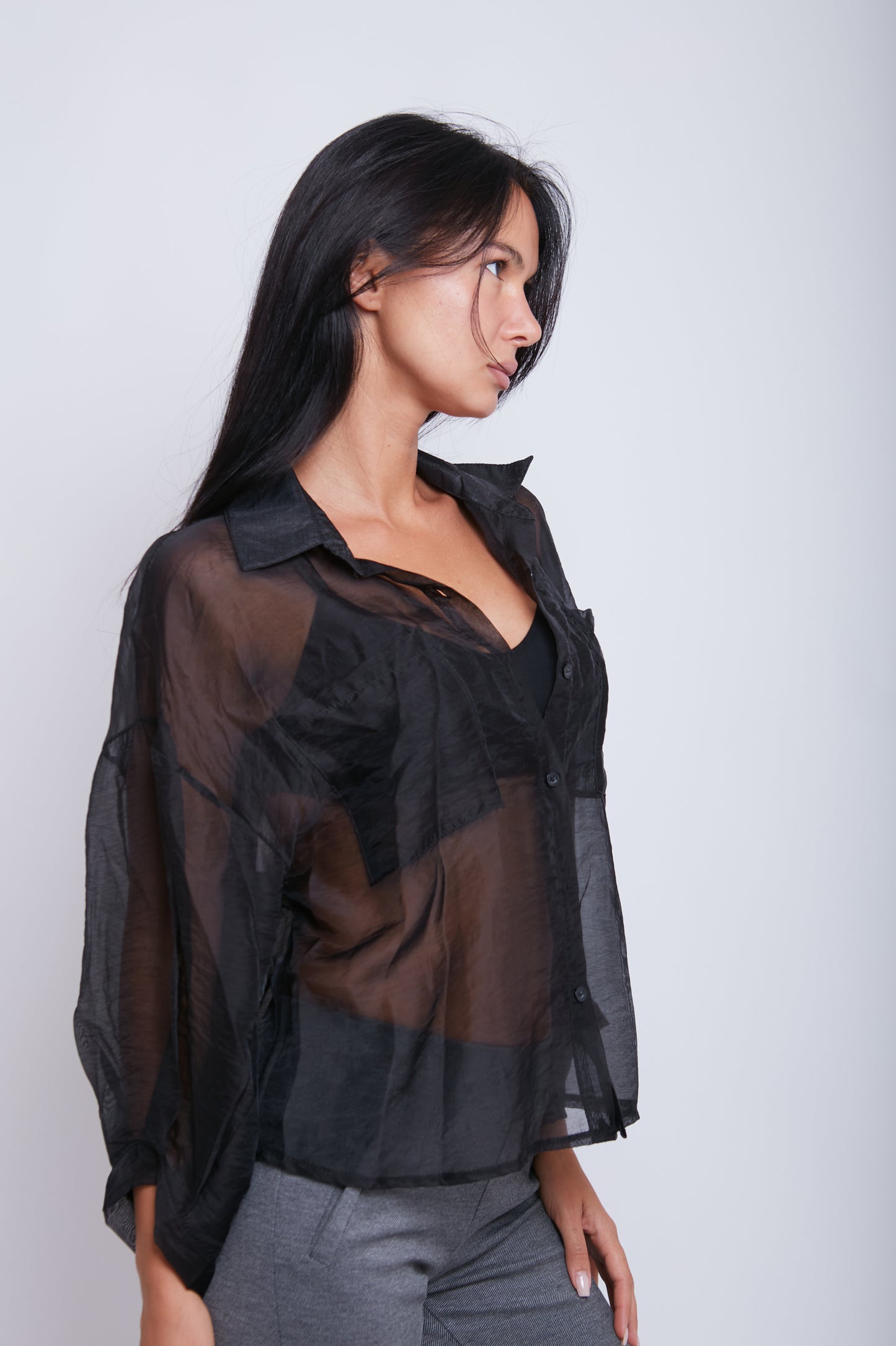 CAMICIA DOPPIA TASCA TENCEL