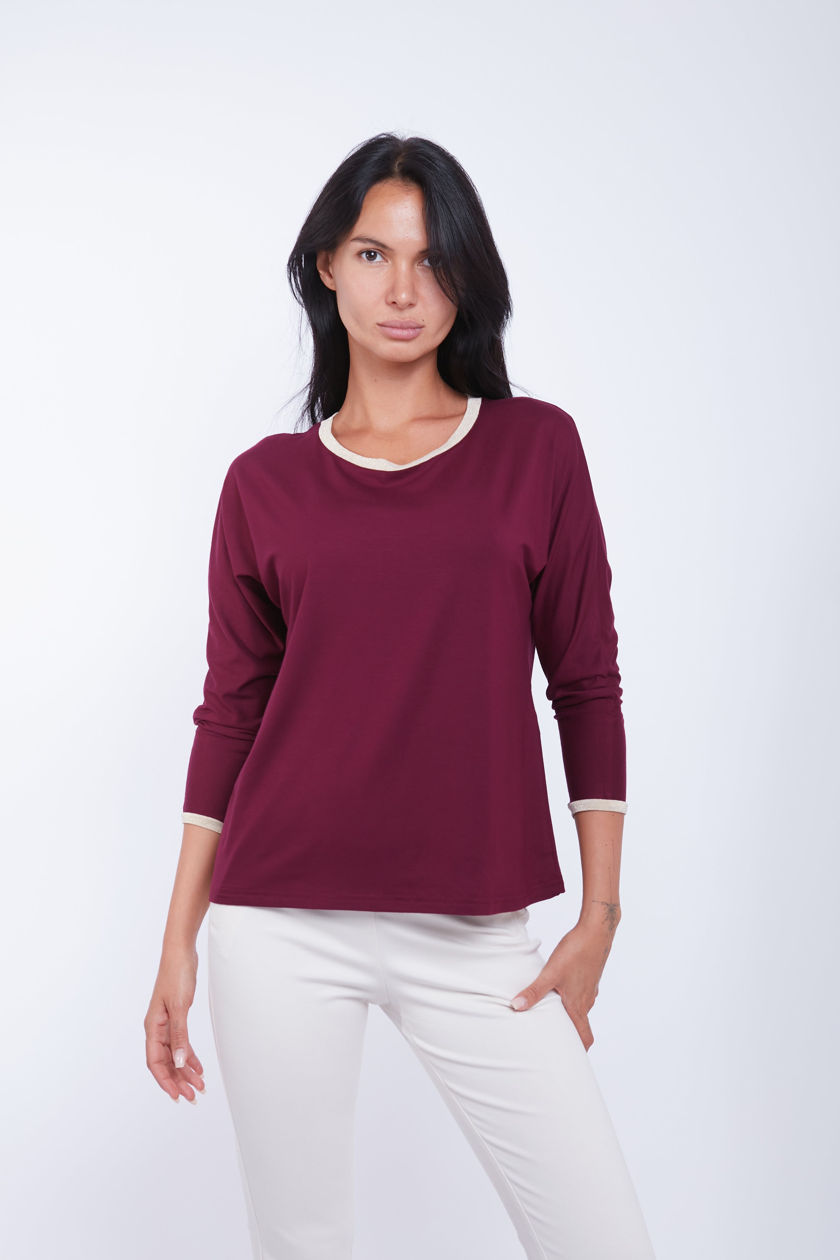 MAGLIA COLLO LUREX