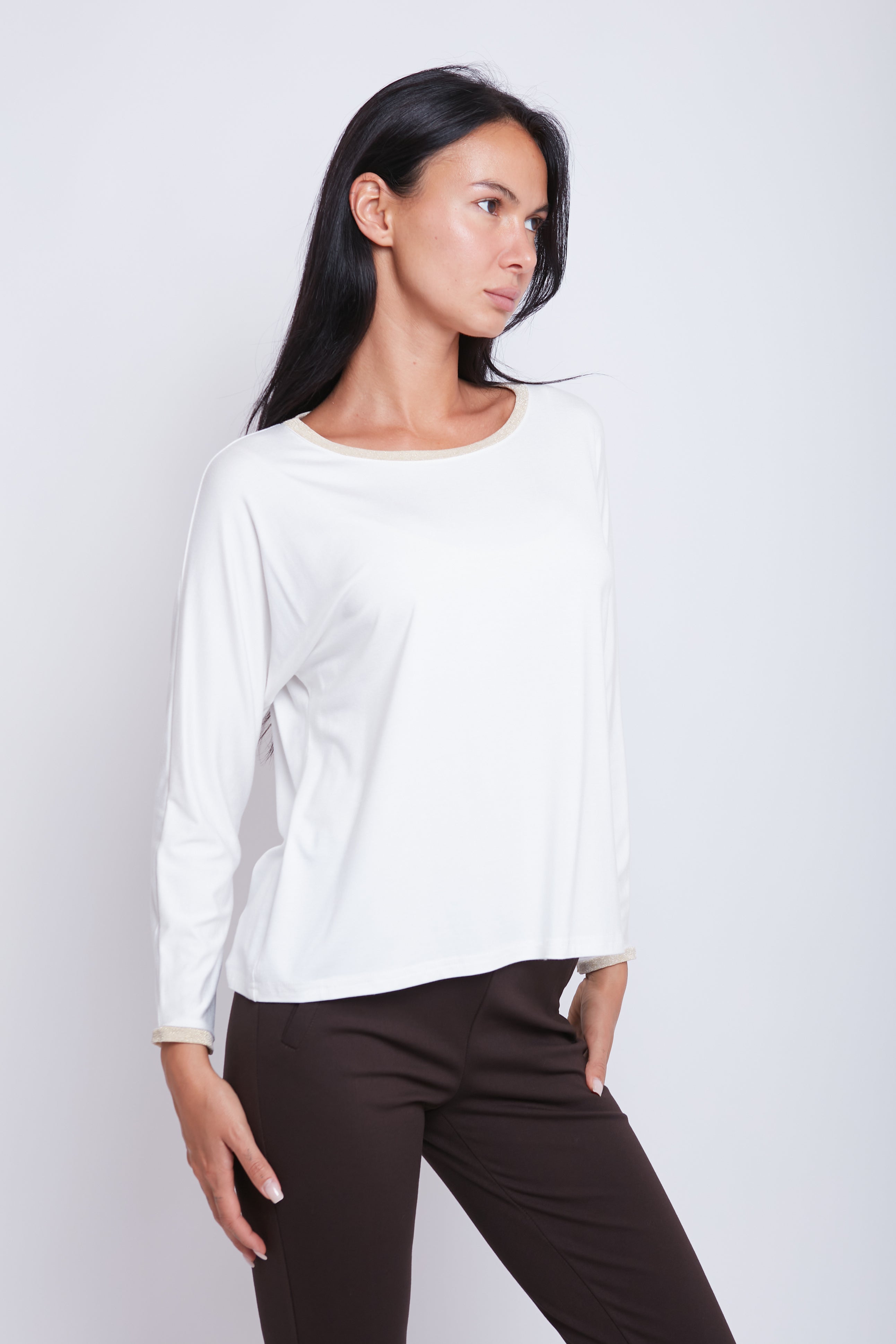 MAGLIA COLLO LUREX