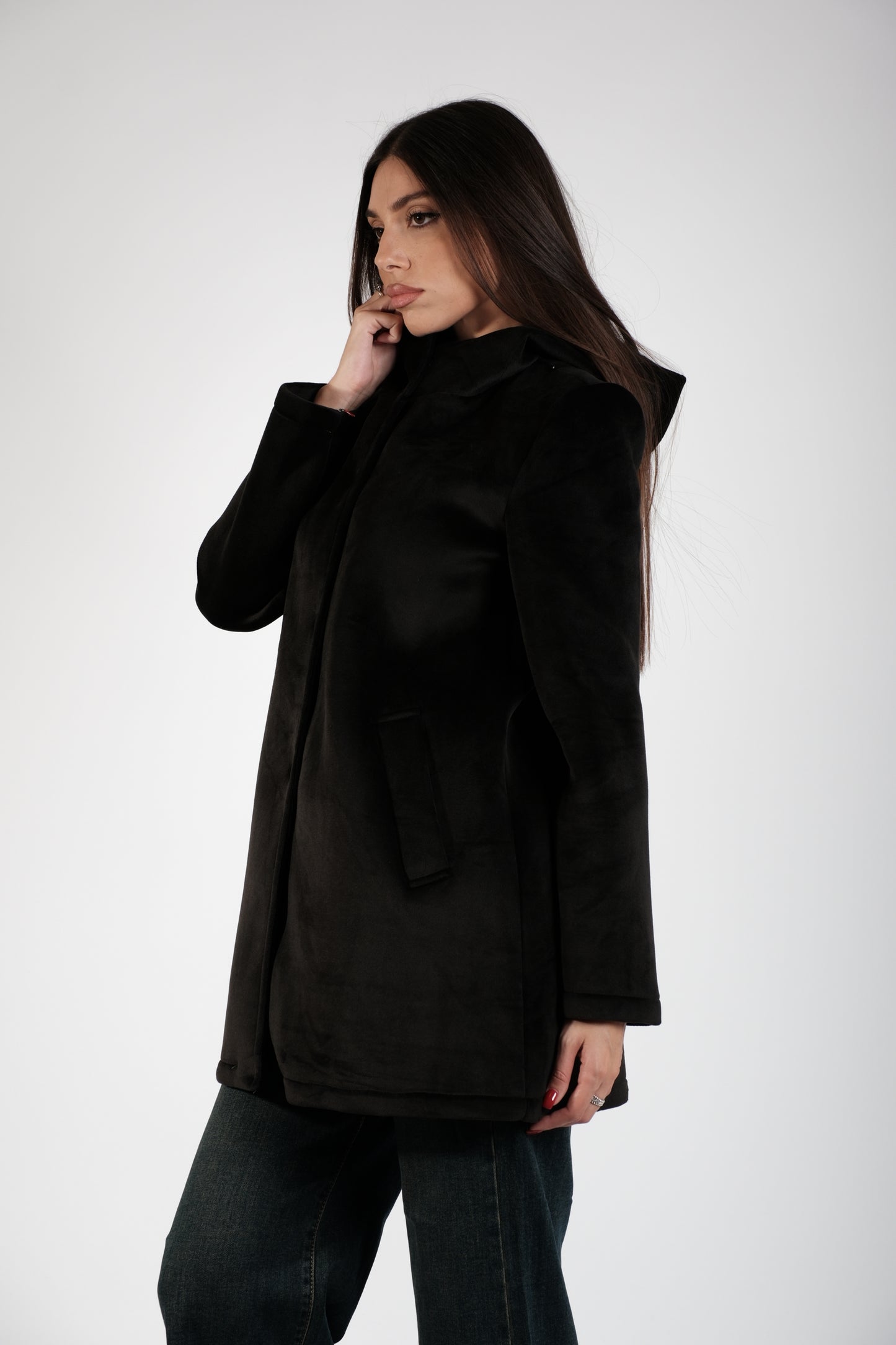 GIACCA LUNGA VELLUTO