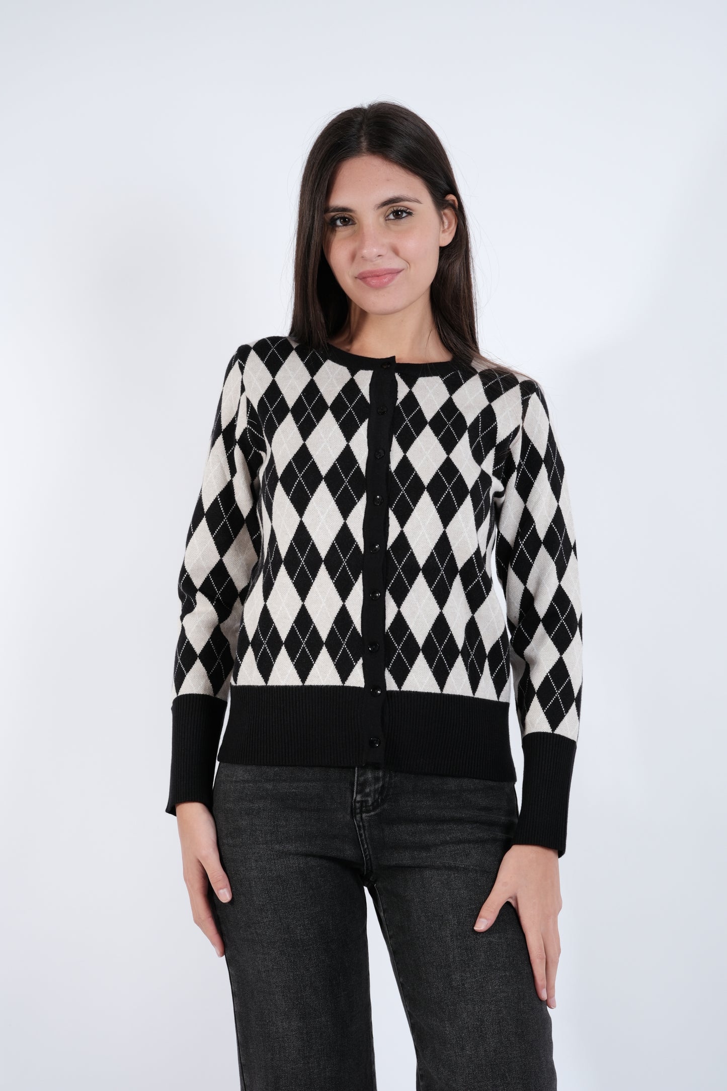 CARDIGAN FANTASIA ROMBI