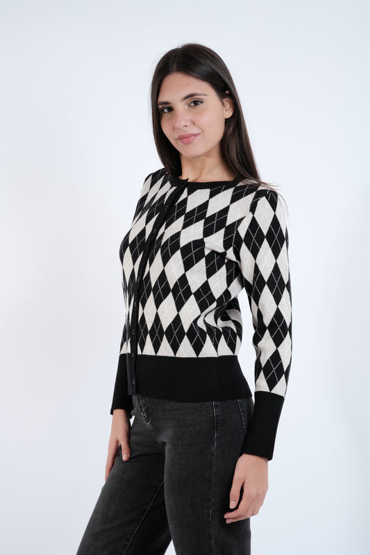CARDIGAN FANTASIA ROMBI