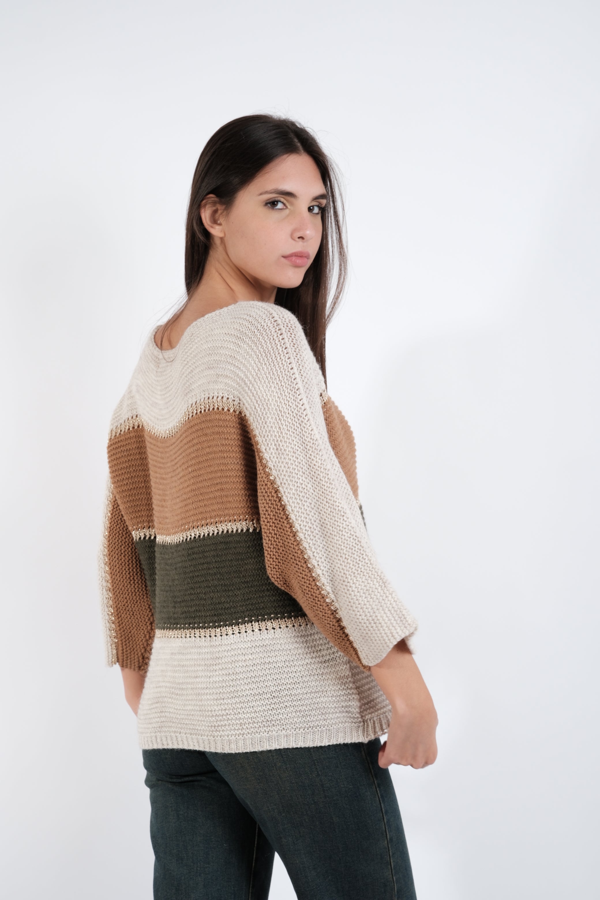 MAGLIA FASCE LUREX