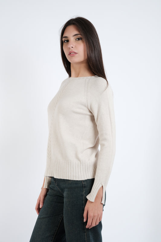 MAGLIA TRECCIA CENTRALE