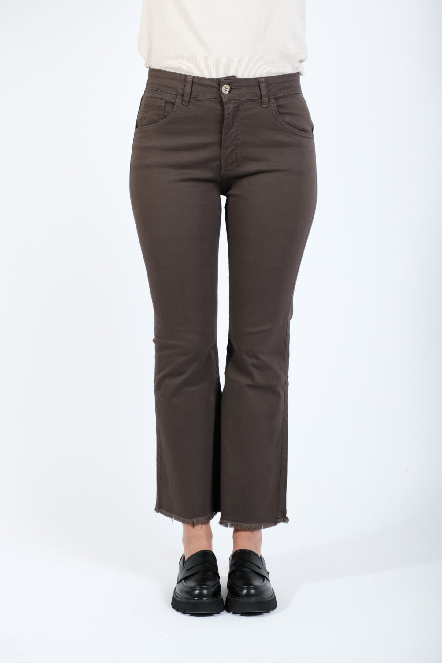 PANTALONE TROMBETTA SFRANGIATO