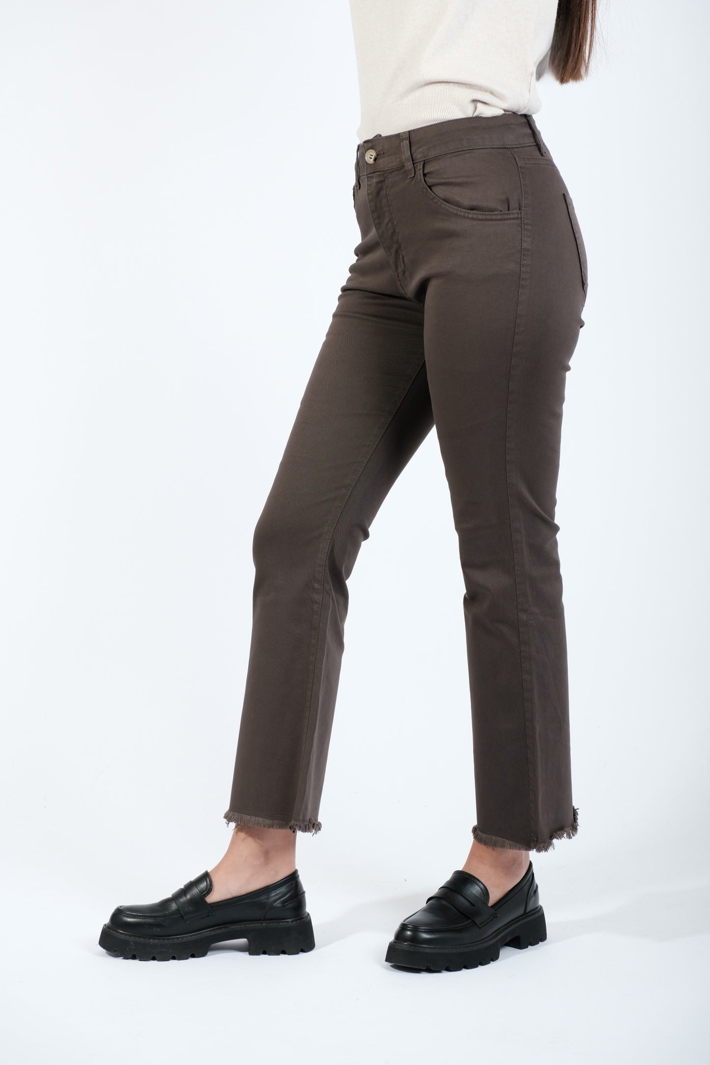 PANTALONE TROMBETTA SFRANGIATO