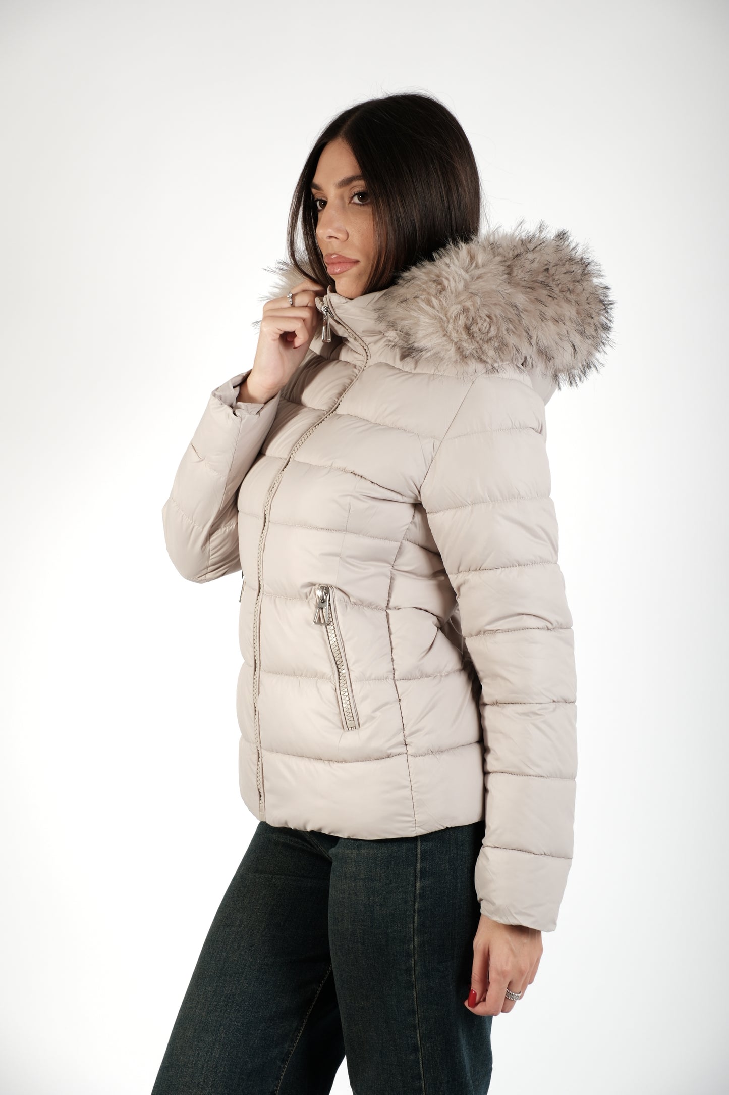 PIUMINO CORTO PELLICCIA