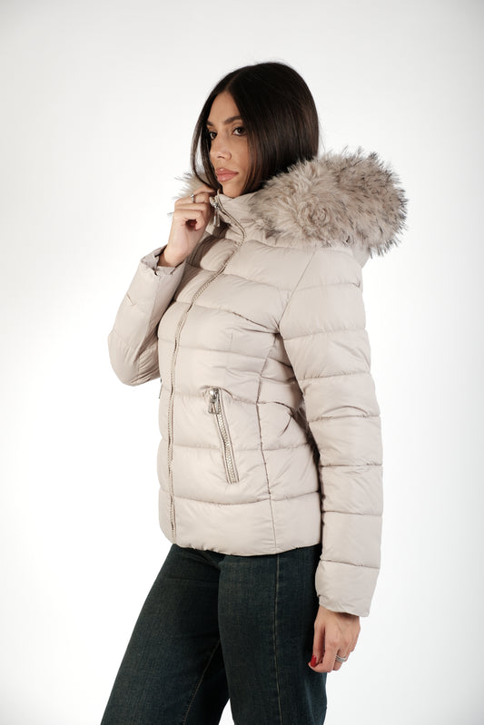 PIUMINO CORTO PELLICCIA