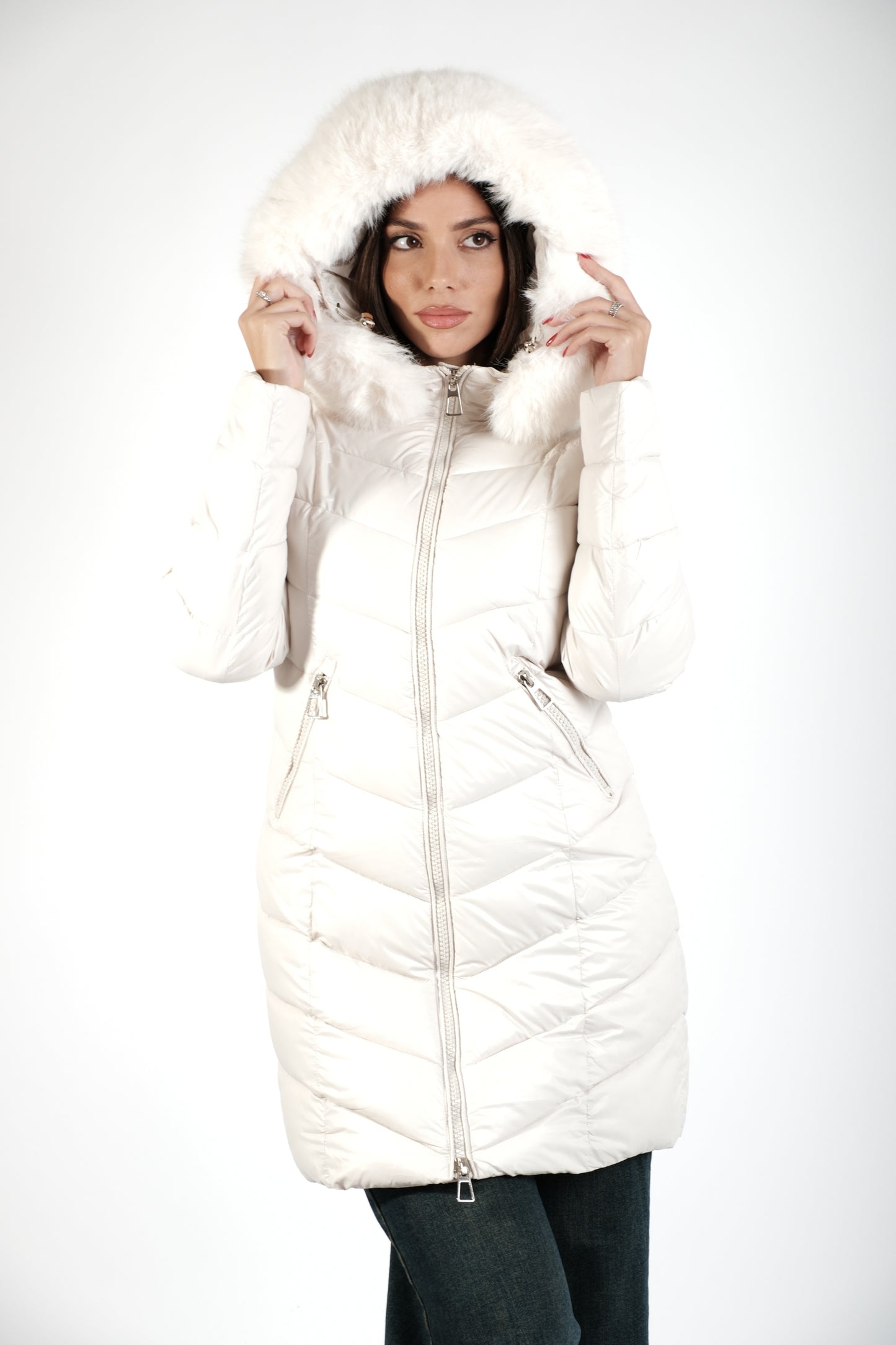 PIUMINO LUNGO PELLICCIA