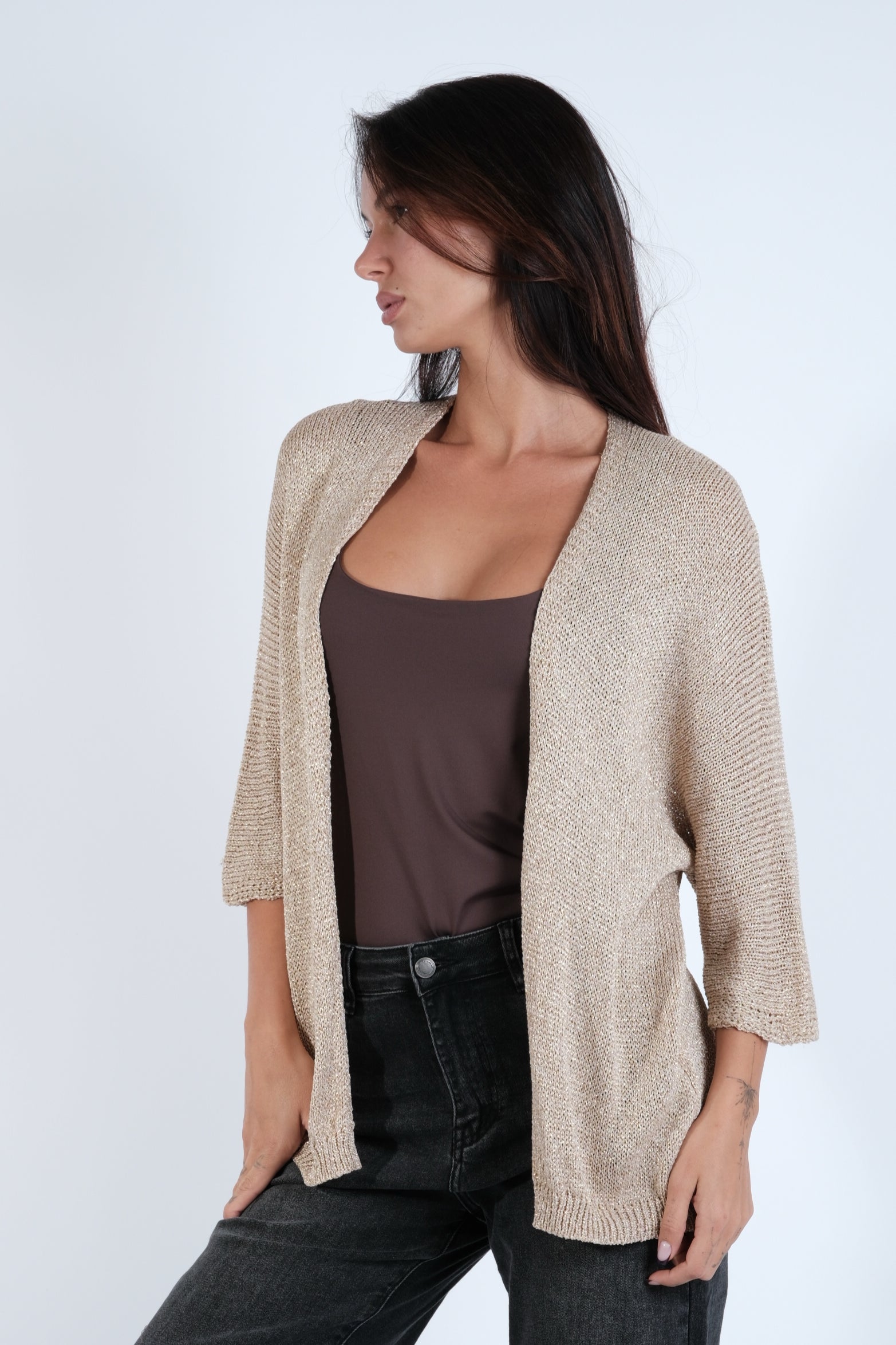 CARDIGAN LUREX