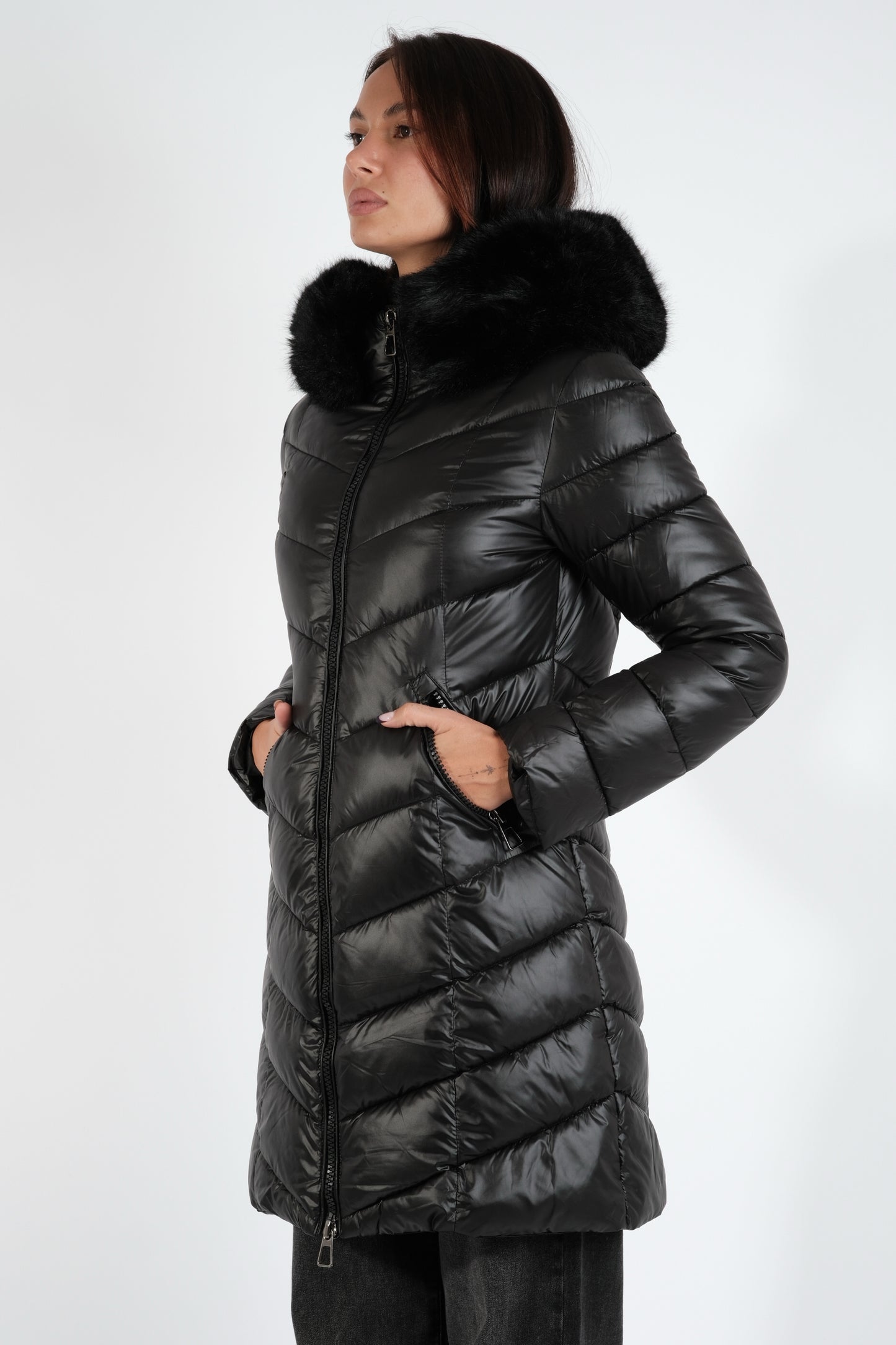 PIUMINO LUNGO PELLICCIA