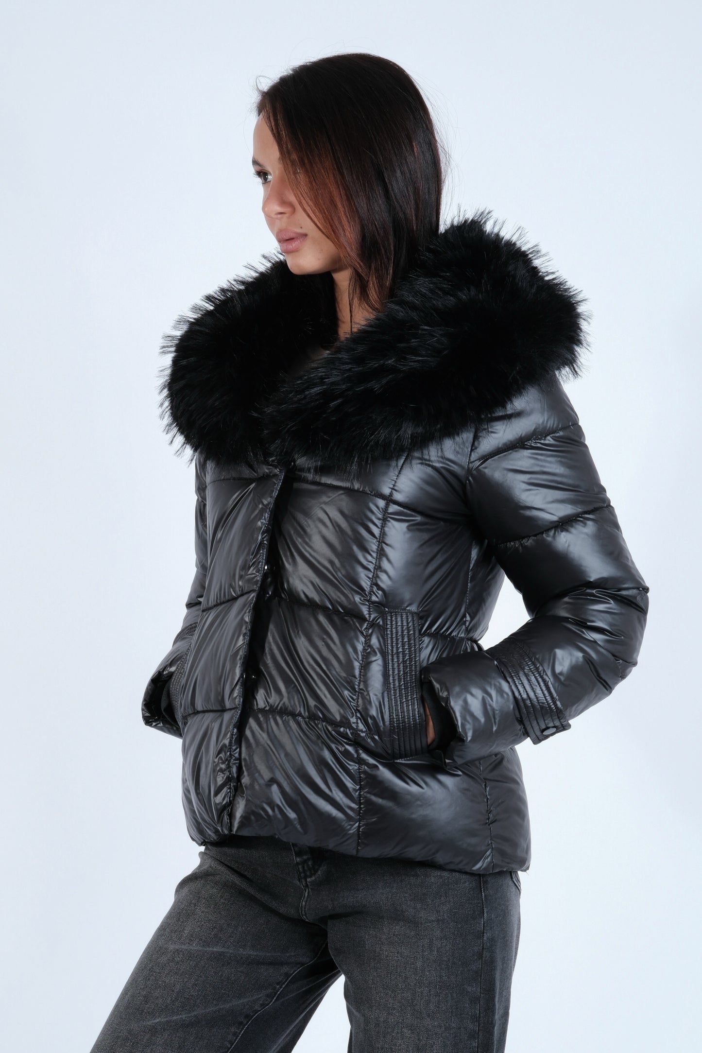 PIUMINO CORTO PELLICCIA