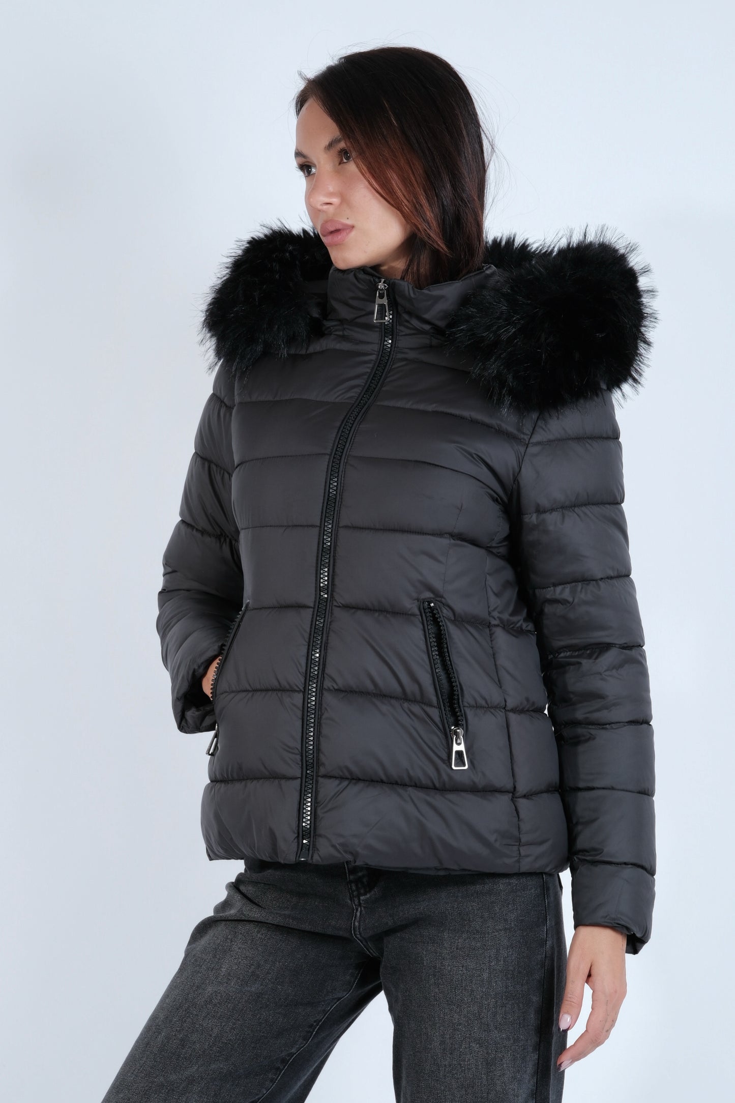 PIUMINO CORTO PELLICCIA