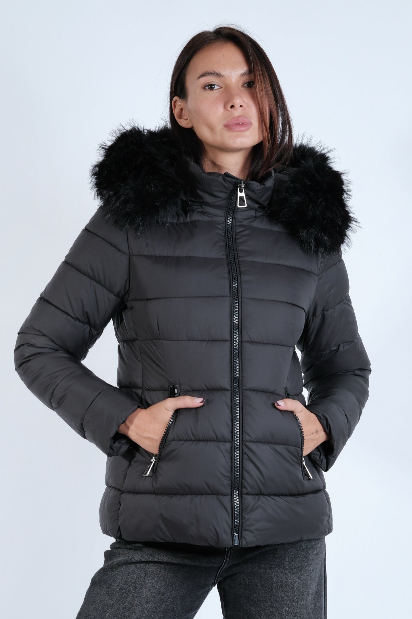 PIUMINO CORTO PELLICCIA