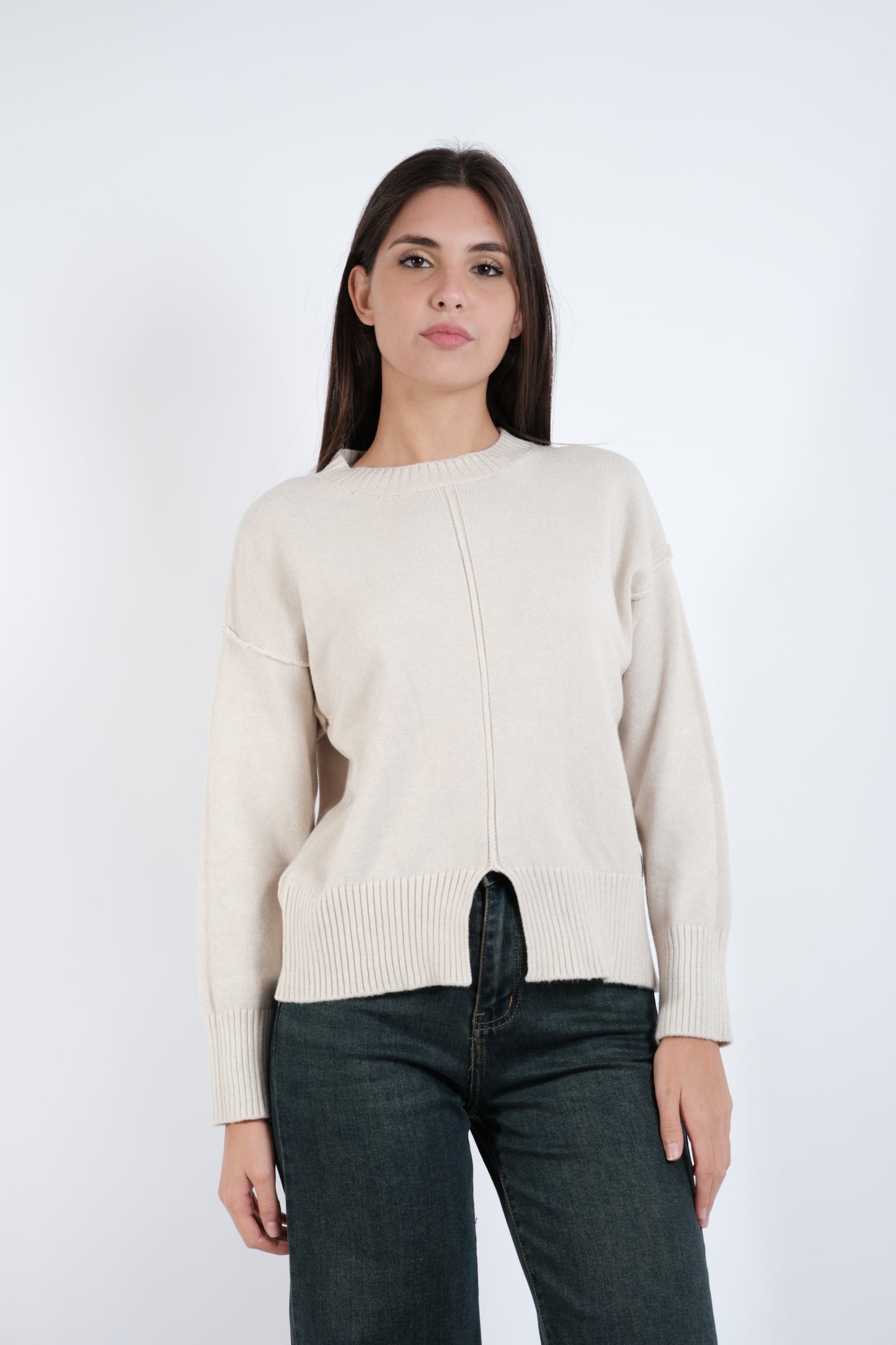 MAGLIA CON SPACCO CENTRALE