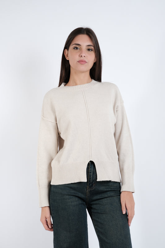 MAGLIA CON SPACCO CENTRALE