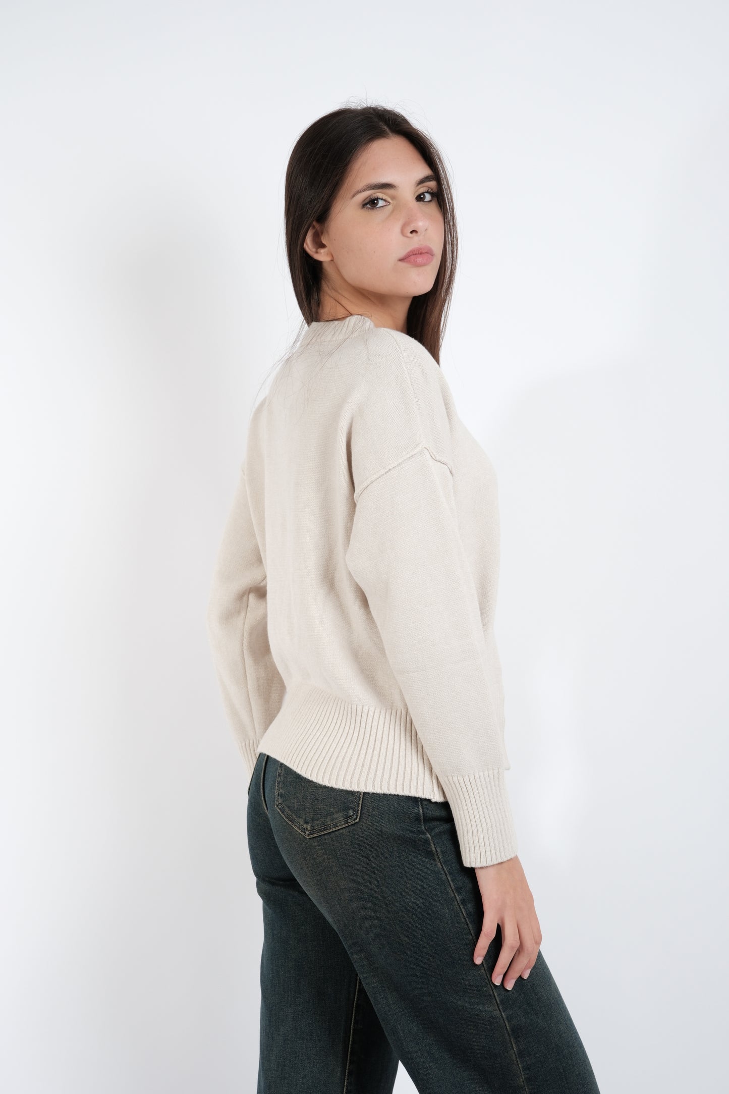 MAGLIA CON SPACCO CENTRALE