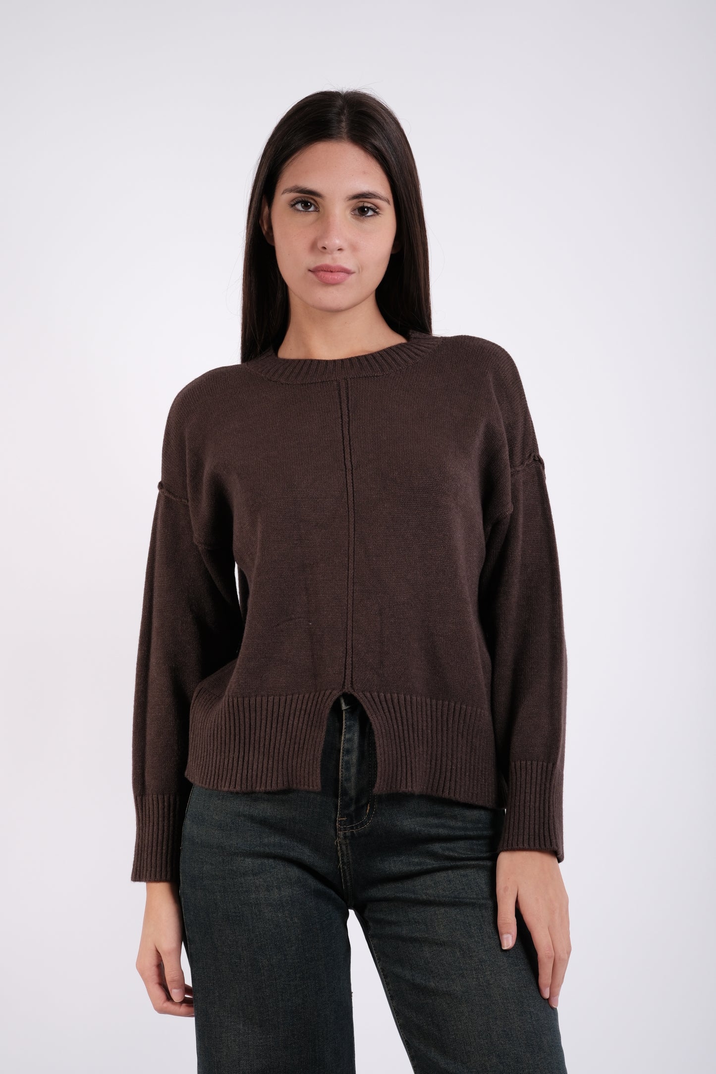 MAGLIA CON SPACCO CENTRALE