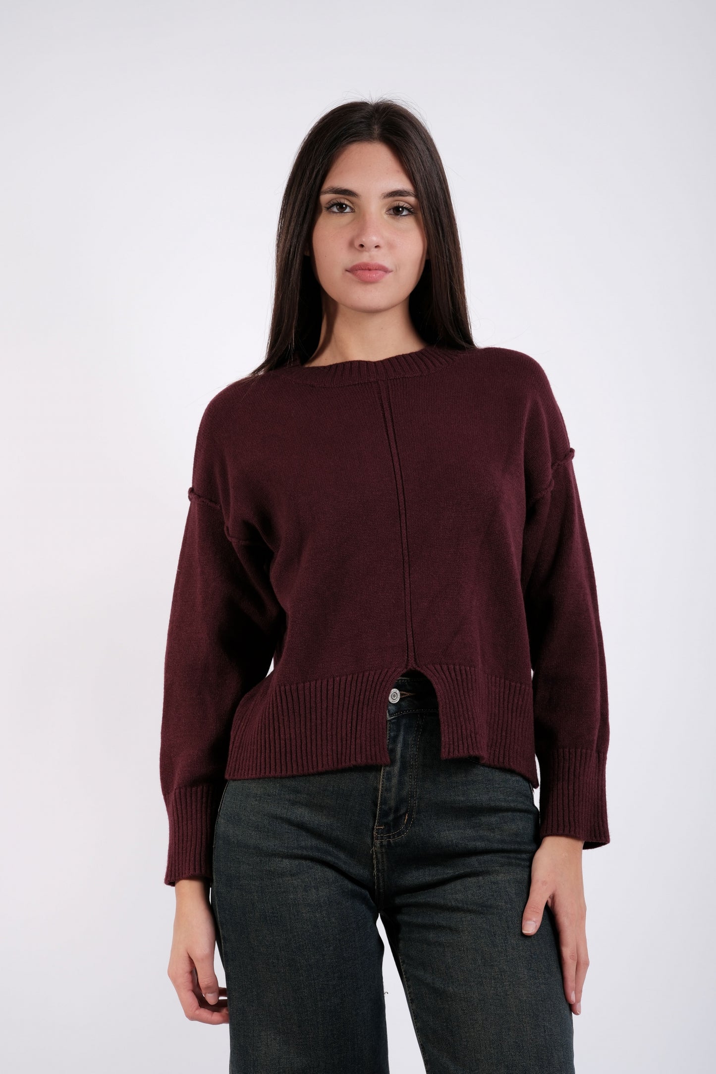 MAGLIA CON SPACCO CENTRALE