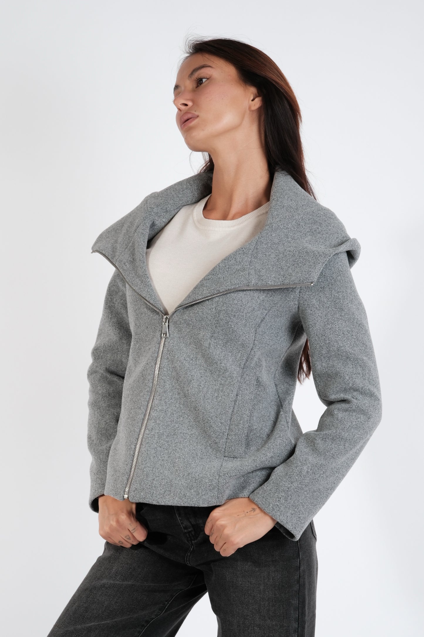 GIACCA CAPPUCCIO ZIP