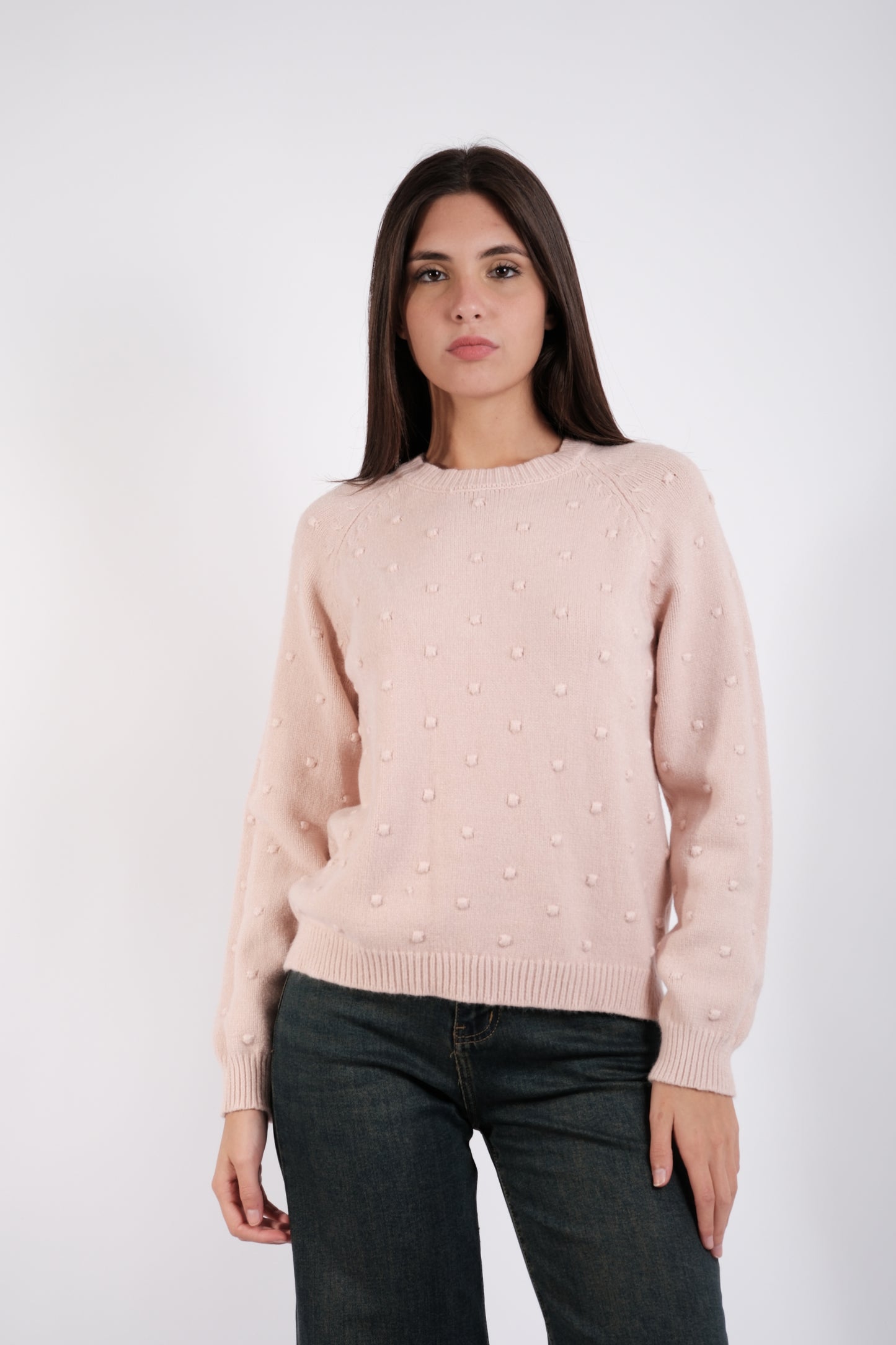 MAGLIA POIS RICAMATI