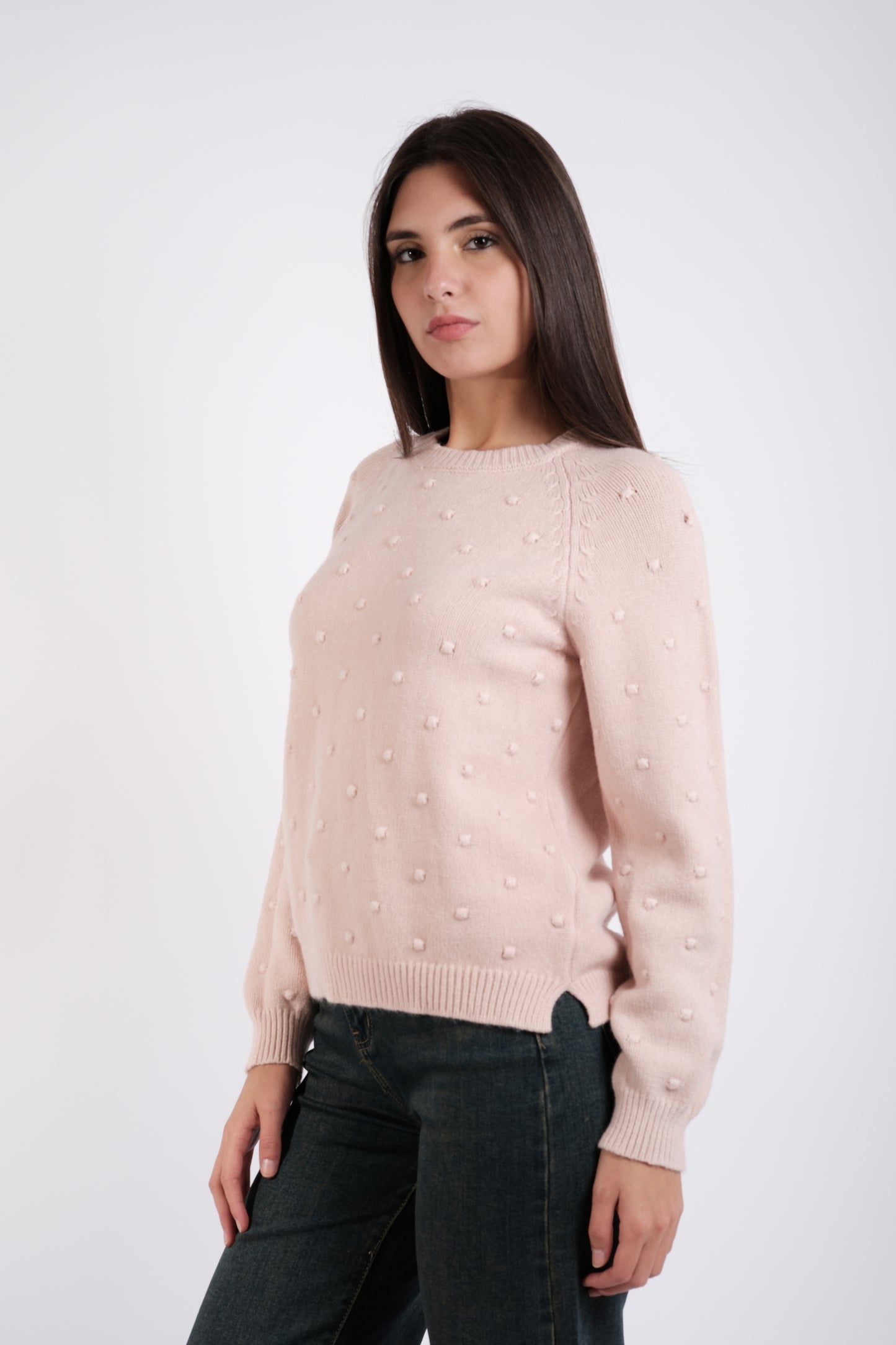 MAGLIA POIS RICAMATI