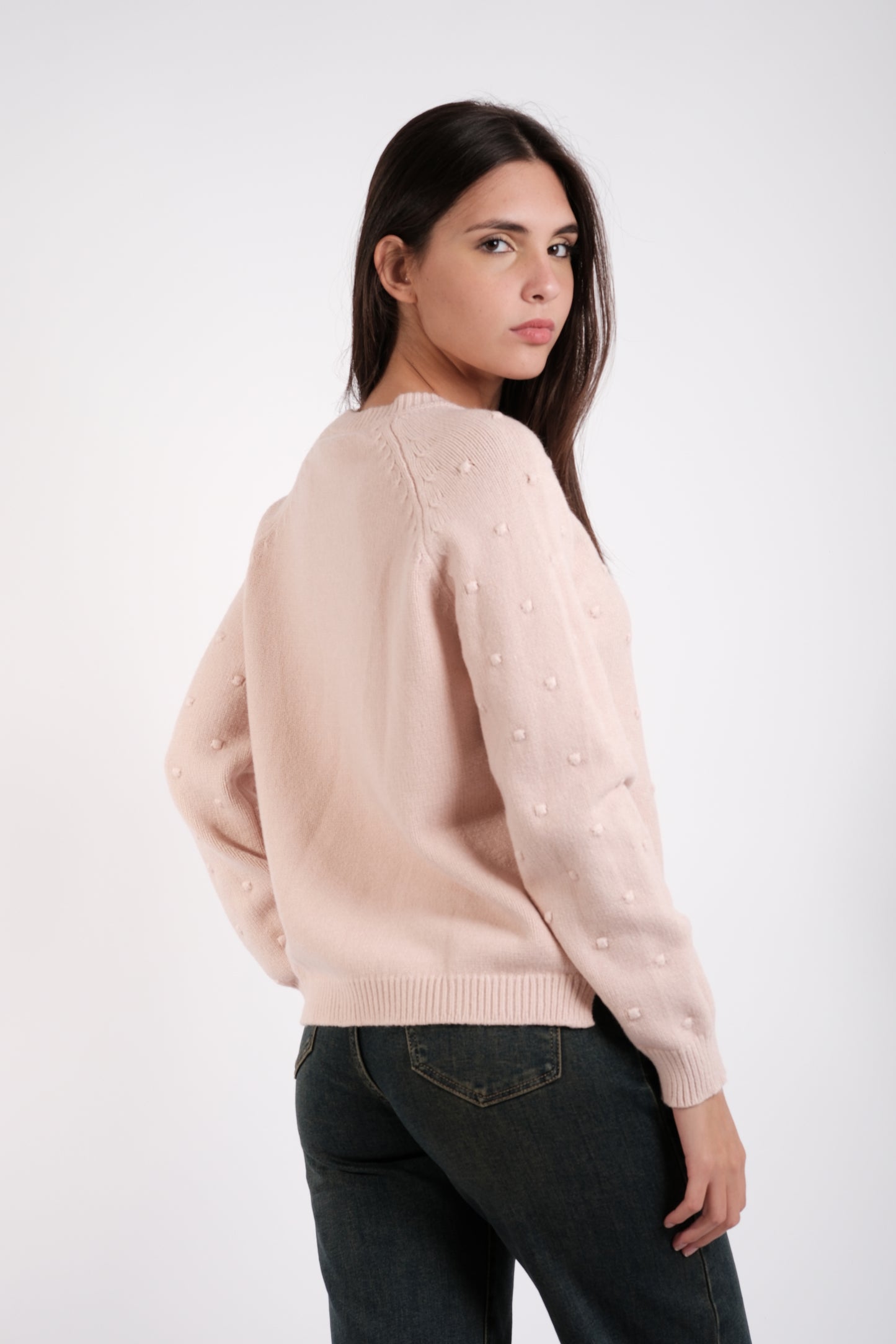 MAGLIA POIS RICAMATI